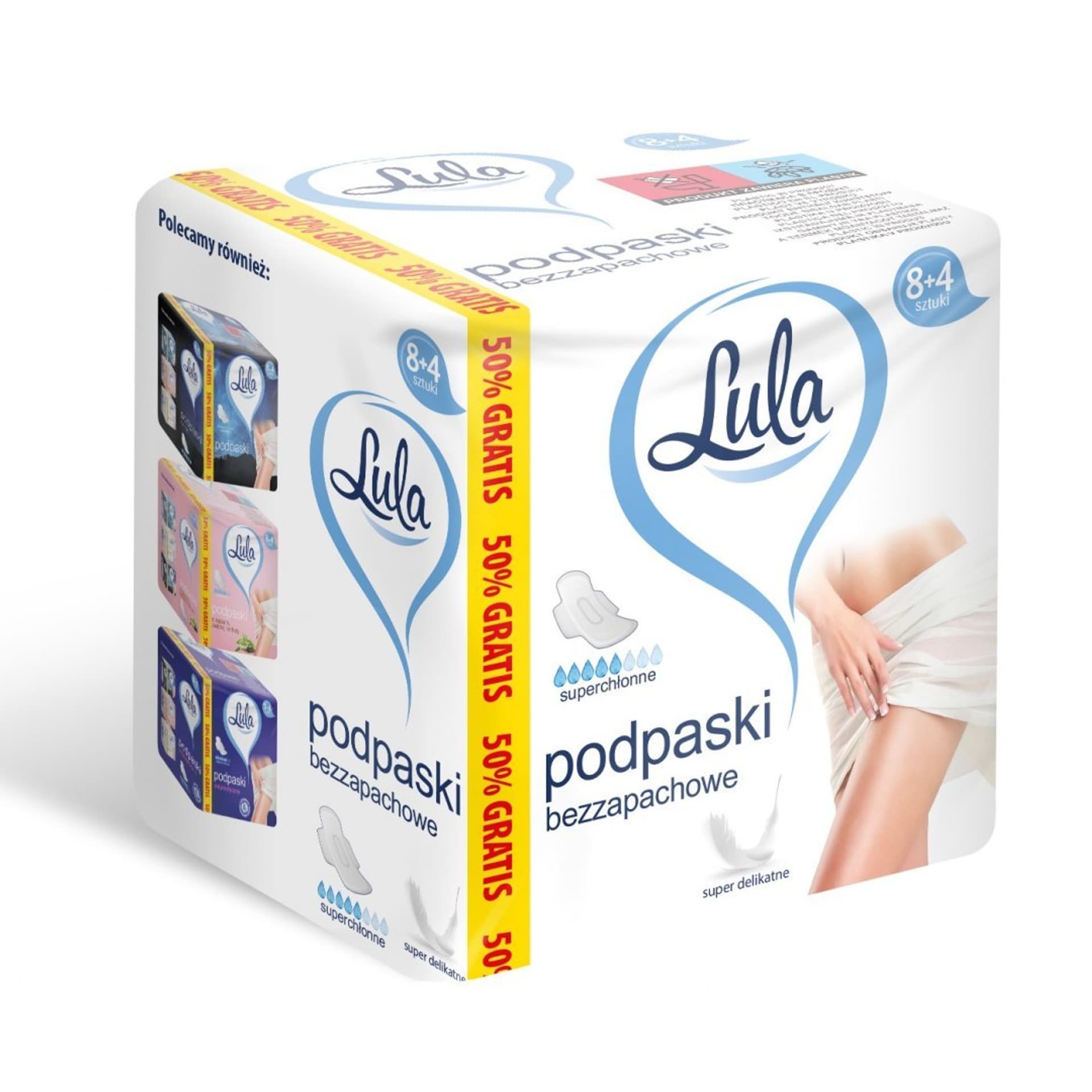 

ST LULA Podpaski hig. bezzapachowe 8+4szt&