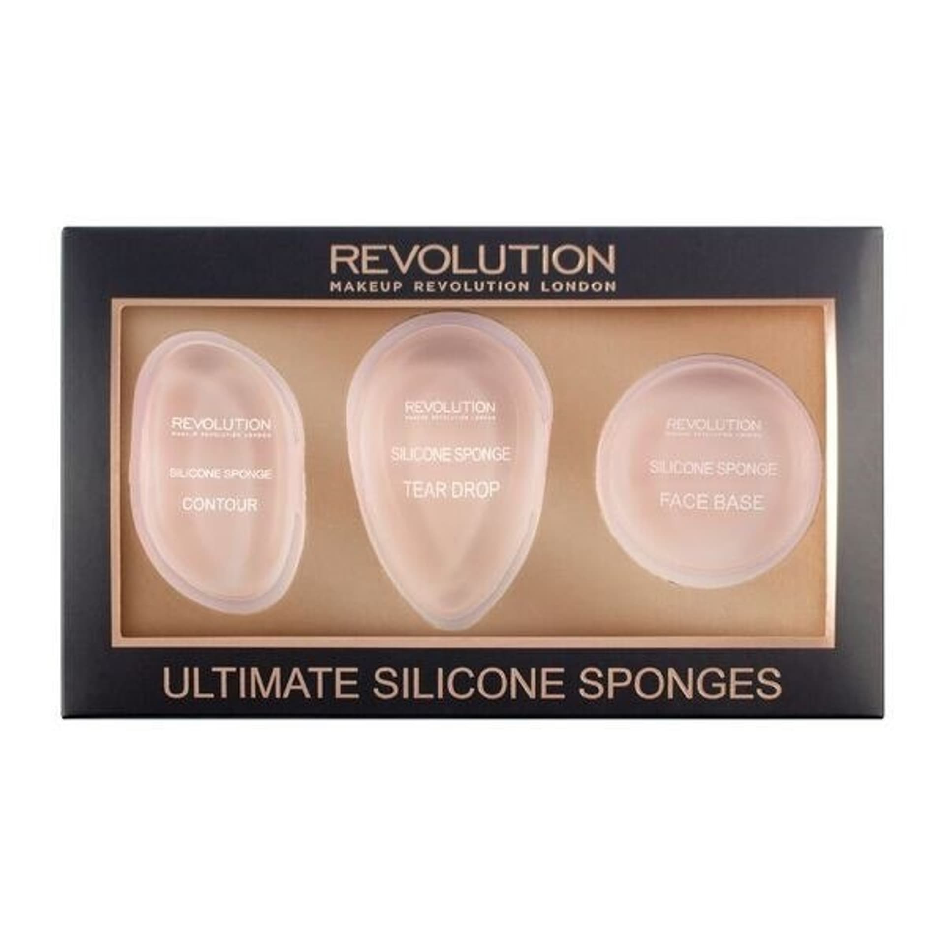

Makeup Revolution Applicators Gąbki silikonowe-zestaw Ultimate Silicone Sponges Set 1op.-3szt