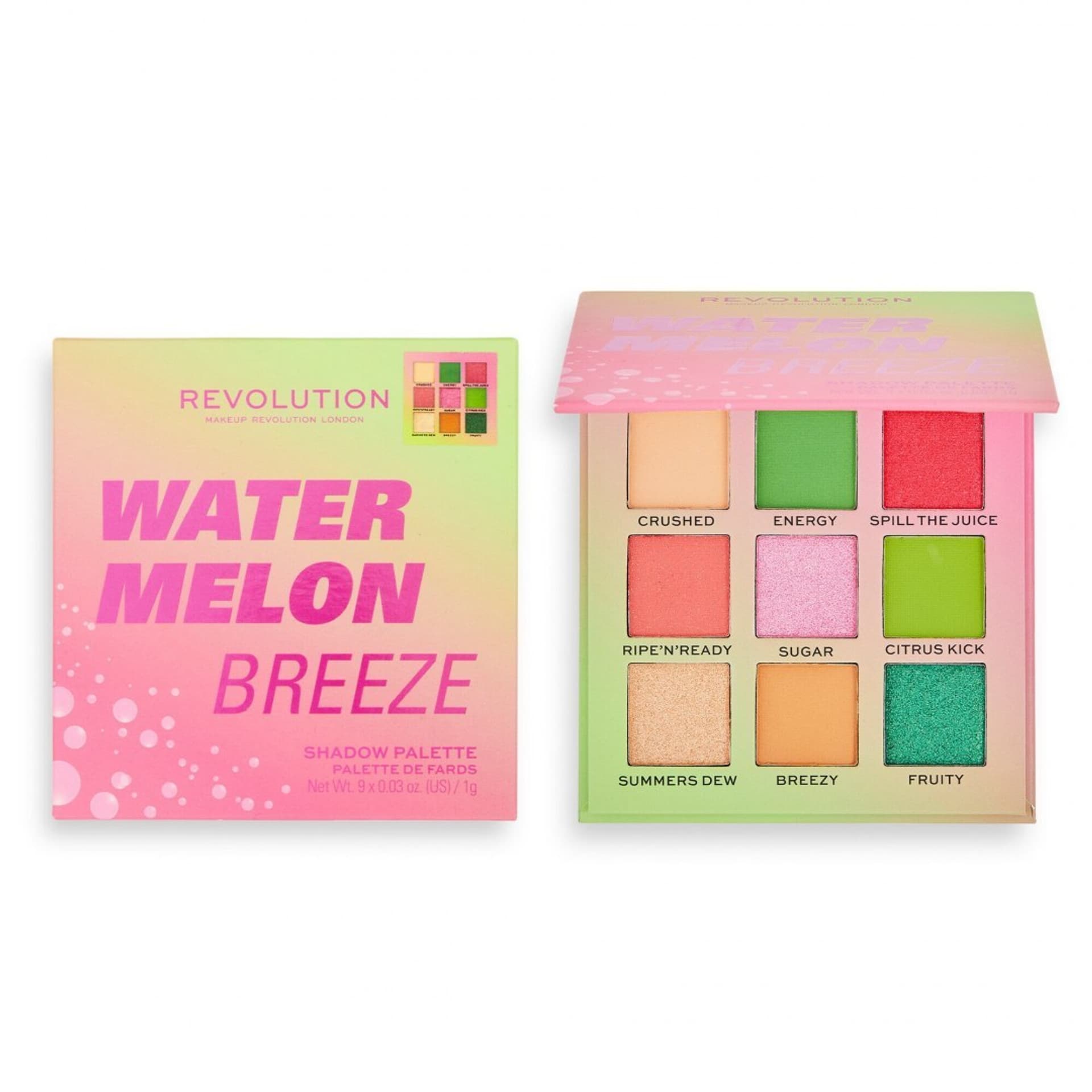 

Makeup Revolution Hot Shot Paleta Cieni do powiek Watermelon Breeze (9) 1szt, 9) 1sz