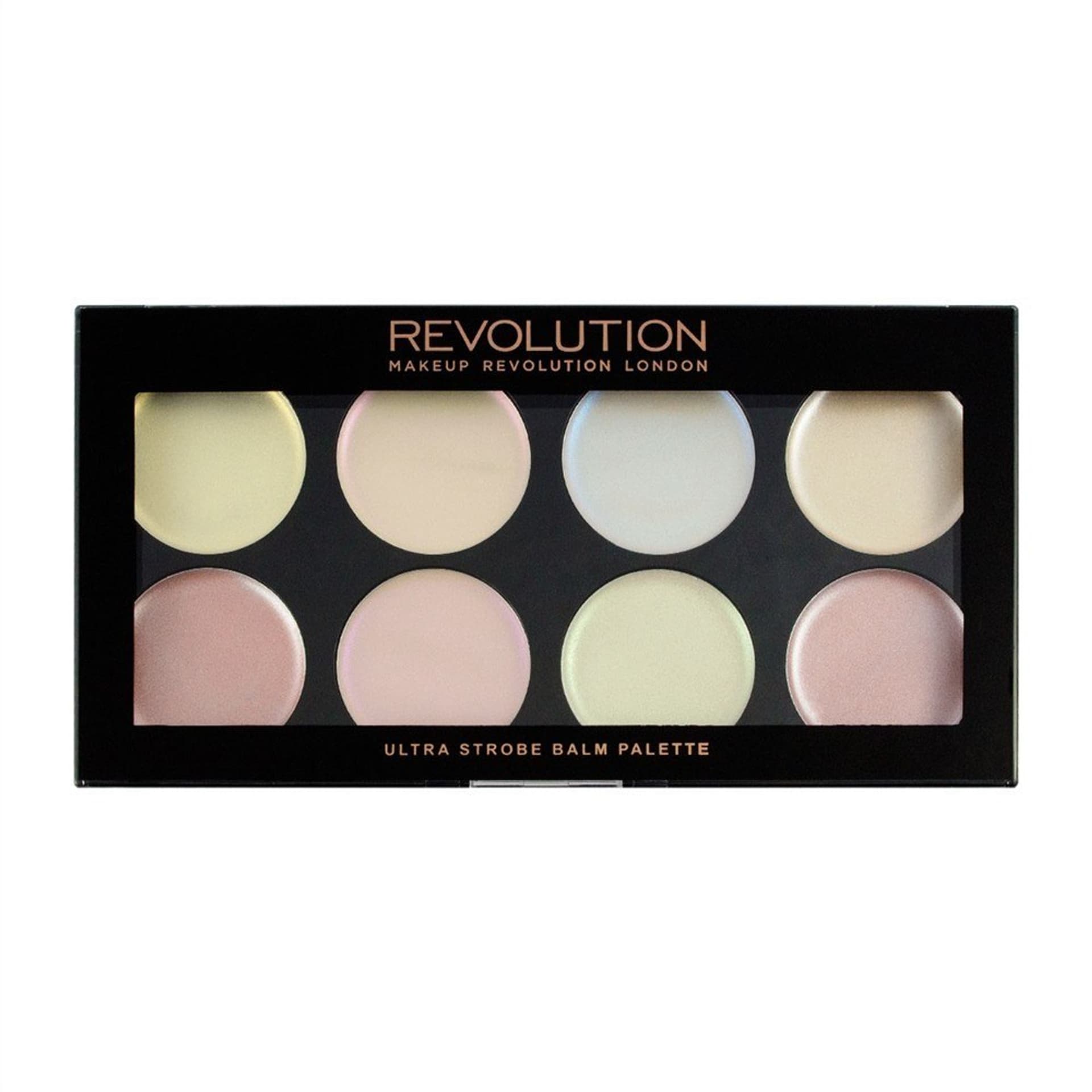 

Makeup Revolution Paleta kremowych rozświetlaczy do twarzy Ultra Strobe Balm Palette V4, 1 szt.