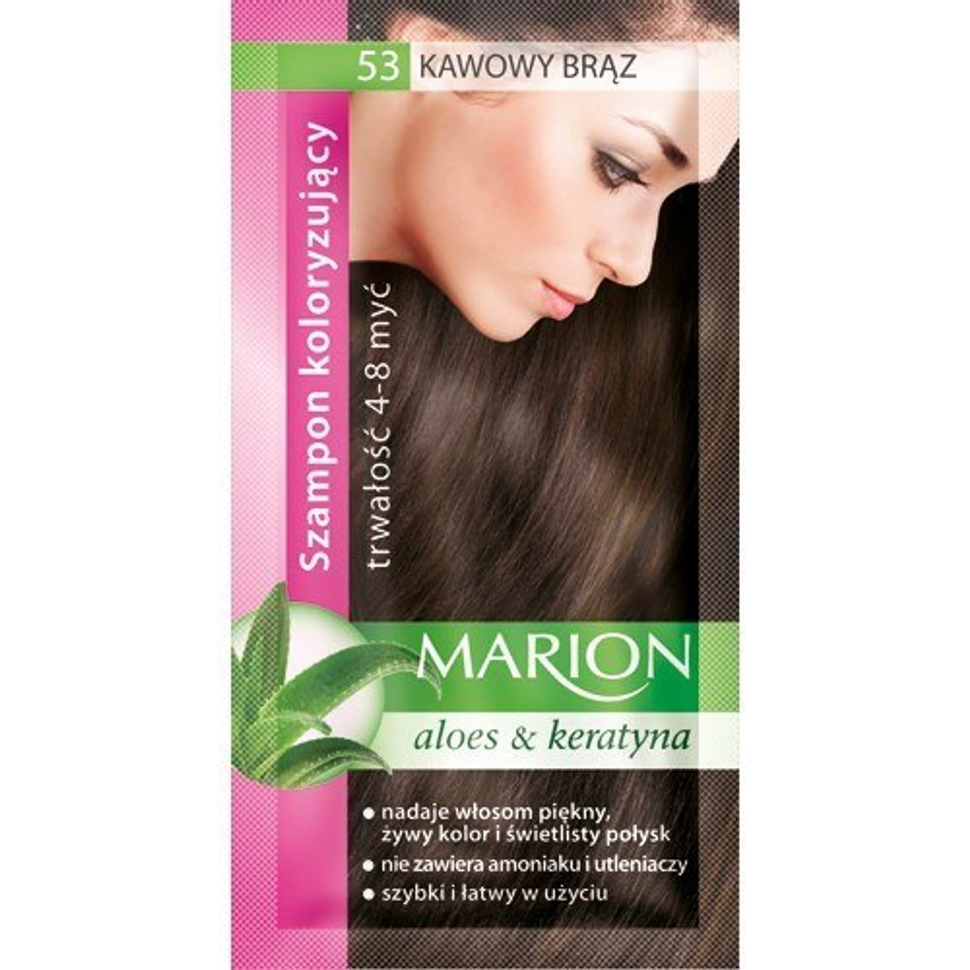 

Marion Szampon koloryzujący 4-8 myć nr 53 kawowy brąz
