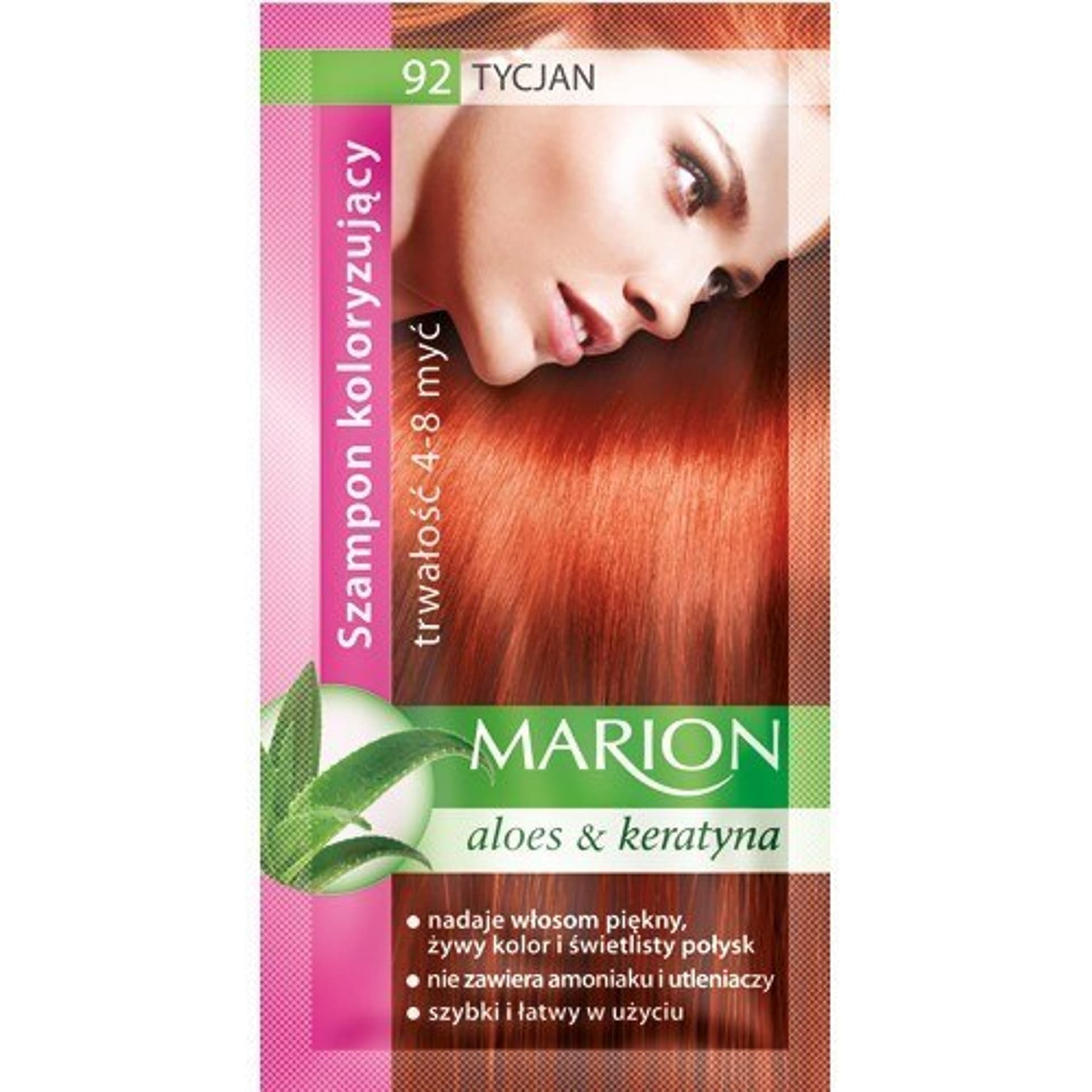 

Marion Szampon koloryzujący 4-8 myć nr 92 tycjan