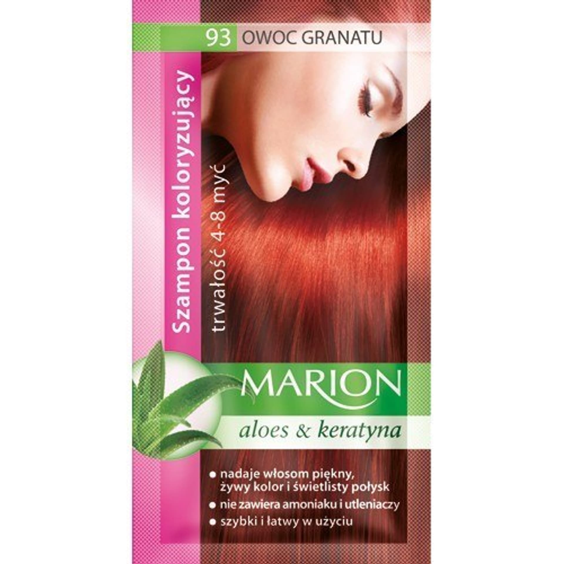 

Marion Szampon koloryzujący 4-8 myć nr 93 owoc granatu