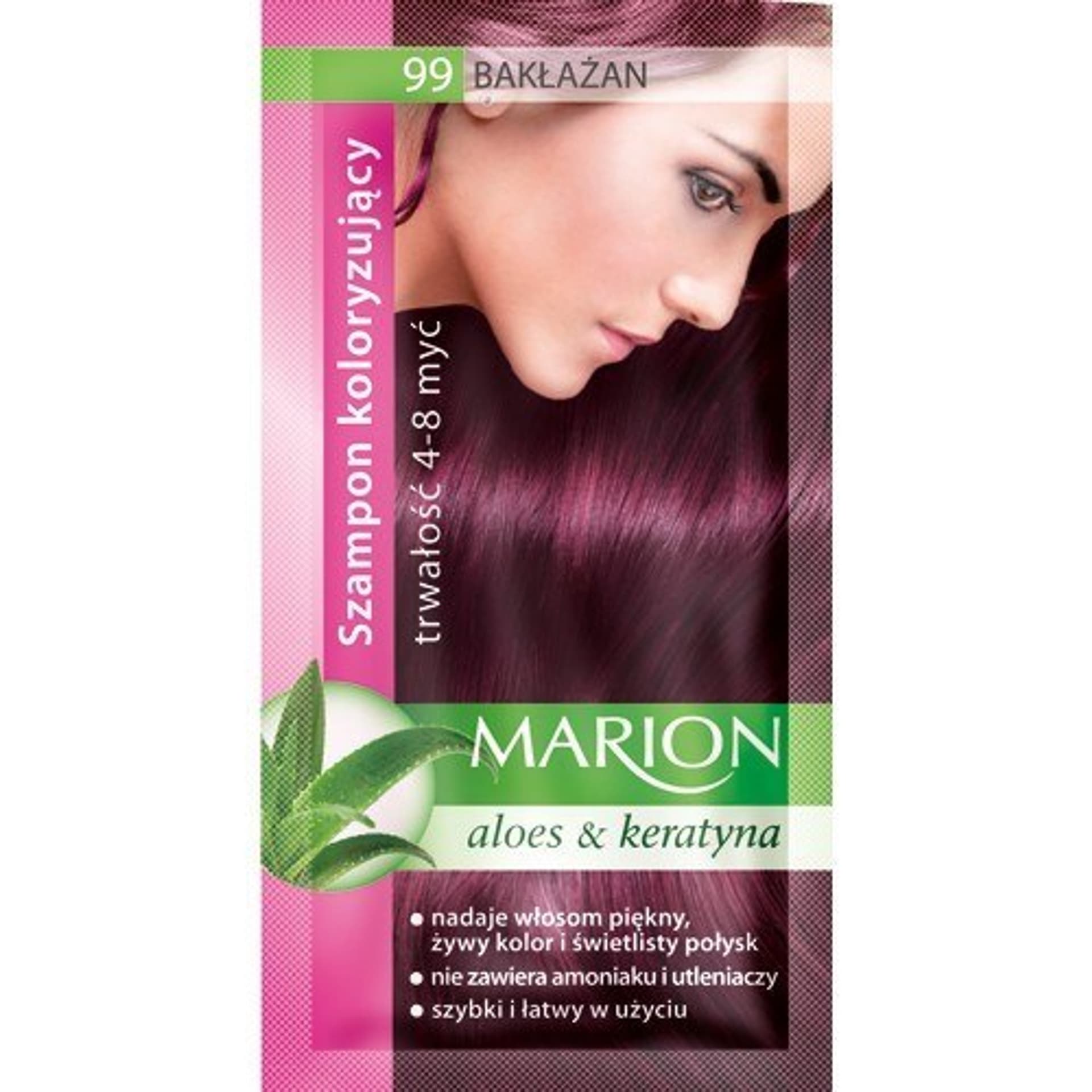 

Marion Szampon koloryzujący 4-8 myć nr 99 bakłażan