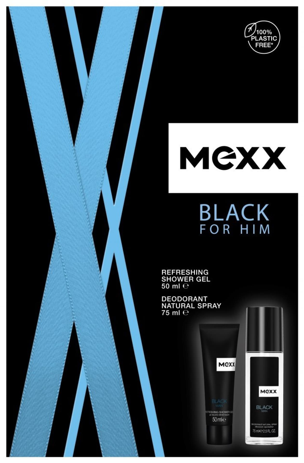 

Mexx Zestaw prezentowy Black for Him (dezodorant atomizer 75ml + żel pod prysznic 50ml)
