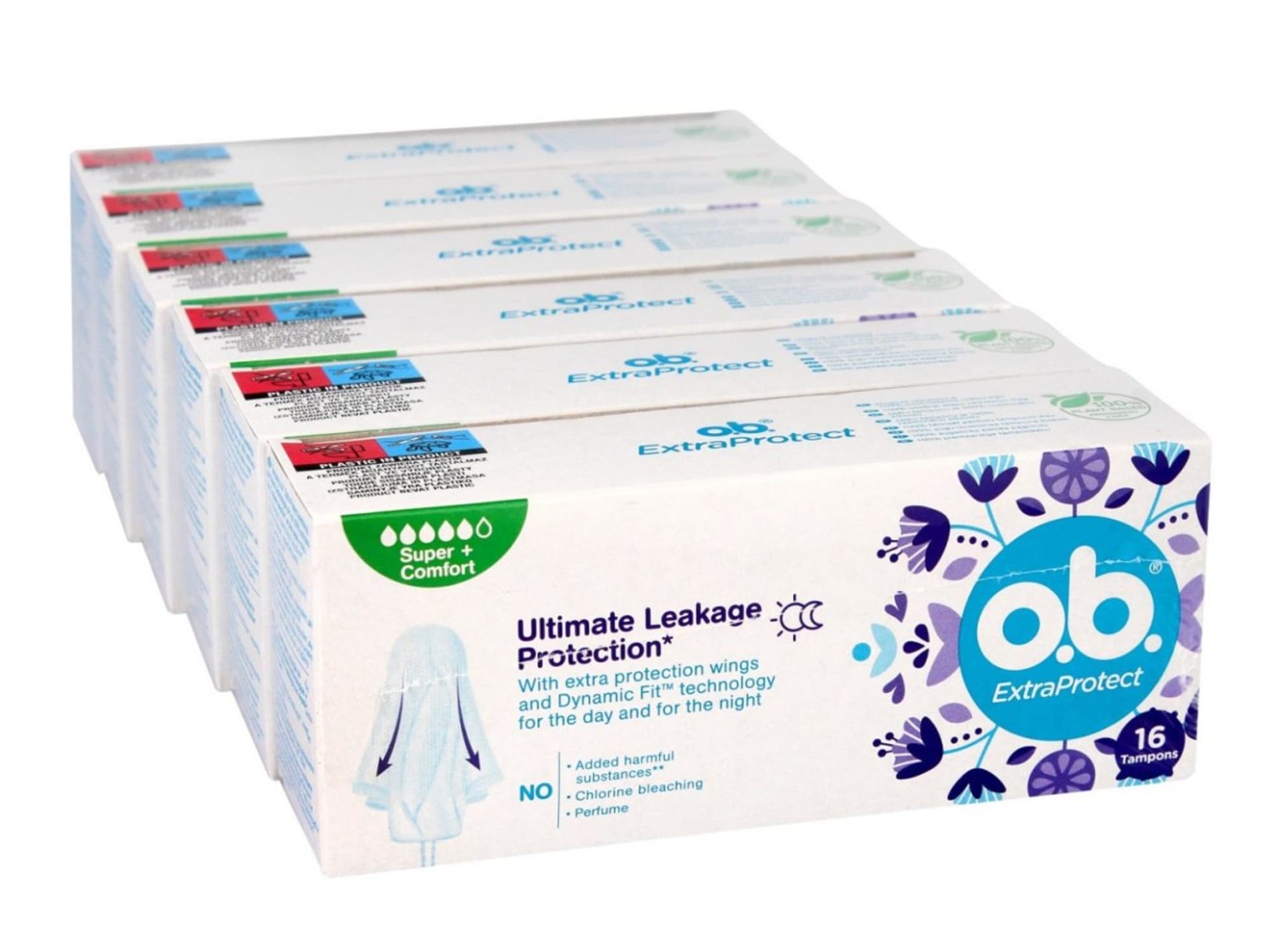 

O.B.Extra Protect Tampony Ultimate Super+ Comfort (16) 1op.-6szt (5+1gratis)