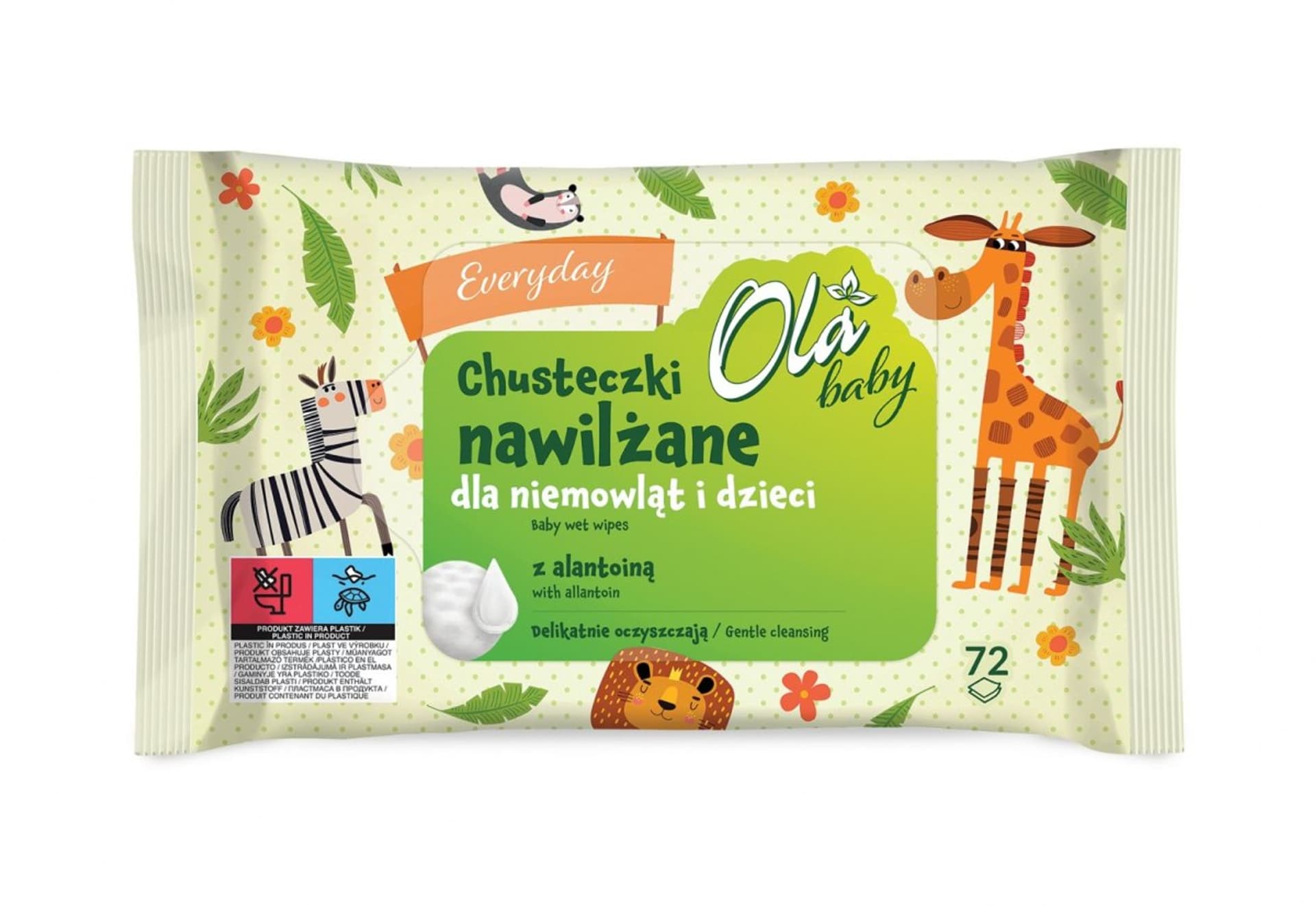 

OLA Baby Chusteczki nawilżane Everyday dla niemowląt i dzieci 1op.-72szt