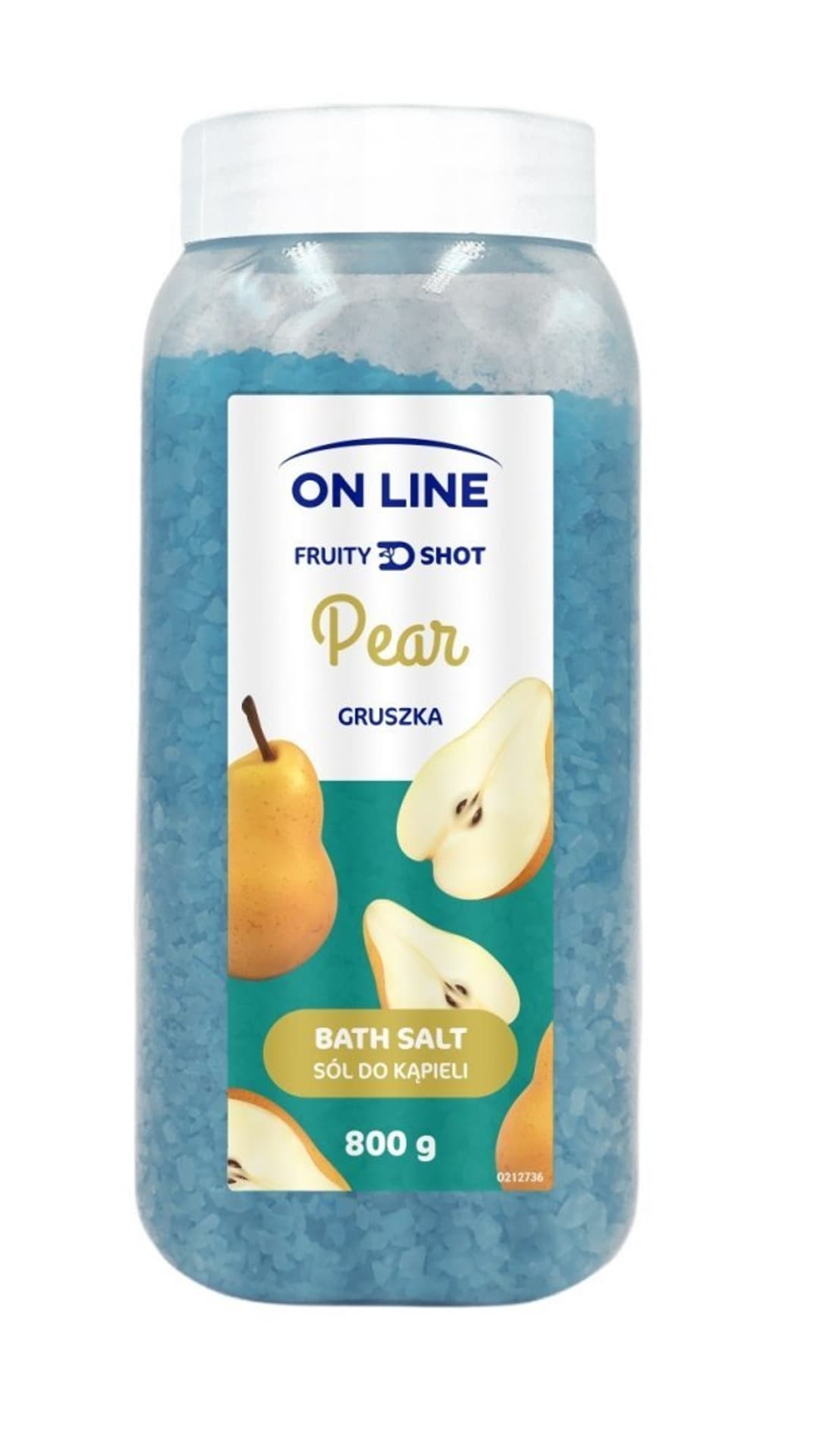 

On Line Fruity Shot Sól do kąpieli Pear (Gruszka) 800g, Gruszka) 800