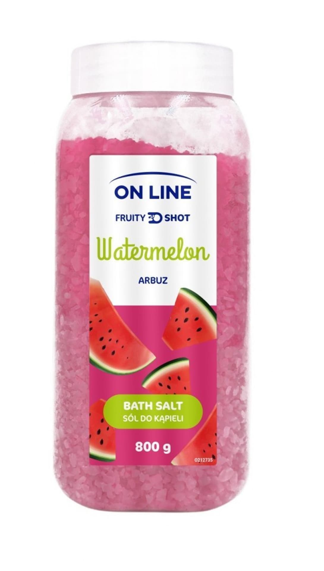 

On Line Fruity Shot Sól do kąpieli Watermelon (Arbuz) 800g, Arbuz) 800