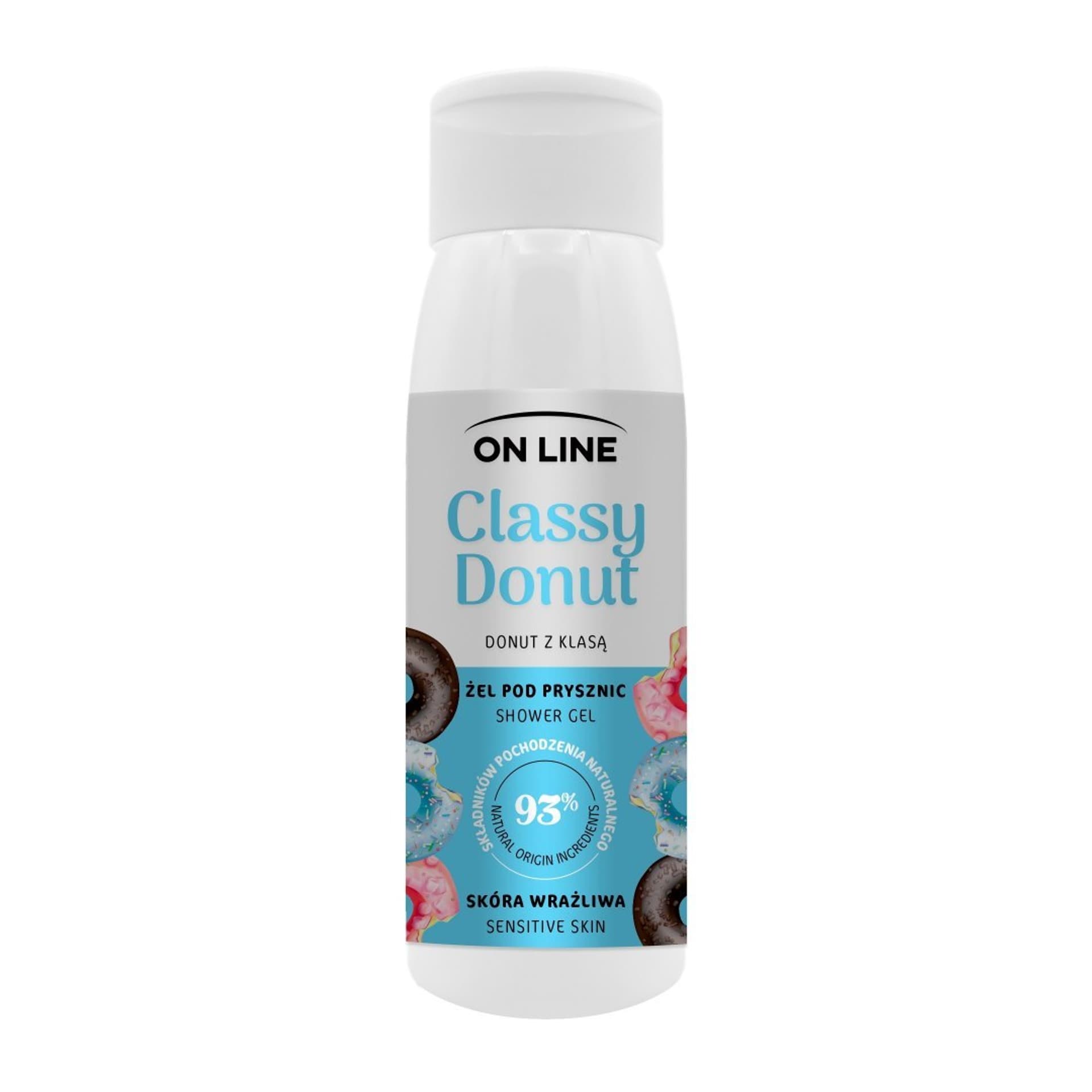 

On Line Żel pod prysznic Classy Donut do skóry wrażliwej 400ml