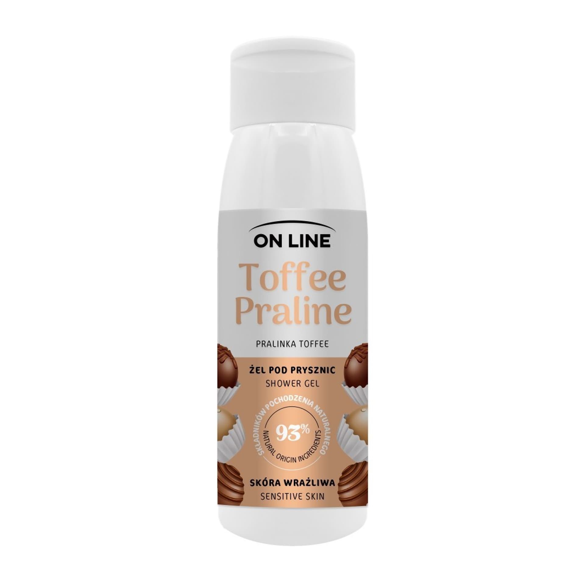 

On Line Żel pod prysznic Toffee Praline do skóry wrażliwej 400ml