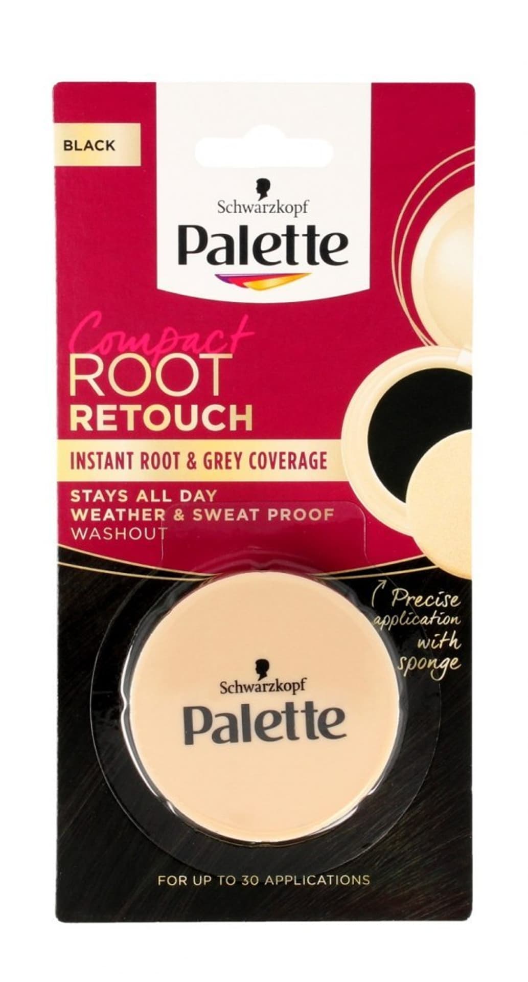 

Palette Root Retouch Kompaktowy Korektor do retuszu odrostów - Czerń 3g