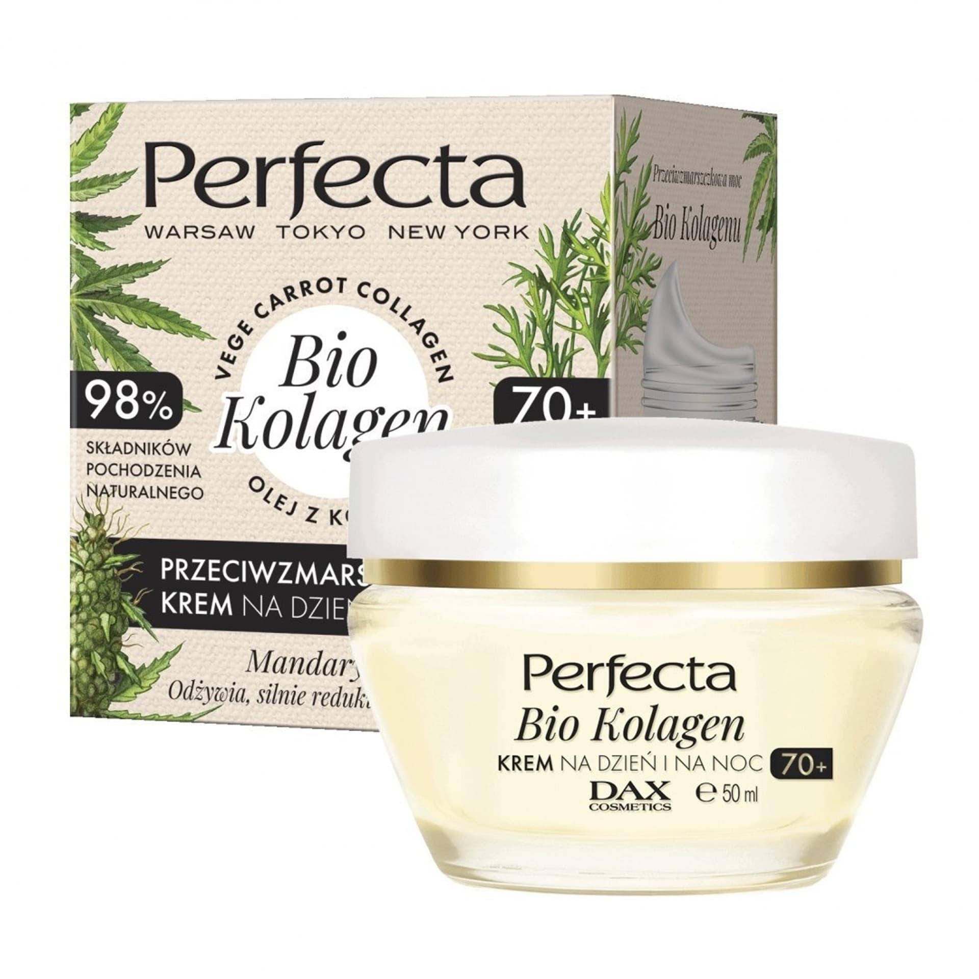 

Perfecta Bio Kolagen 70+ Krem przeciwzmarszczkowy na dzień i noc 50ml