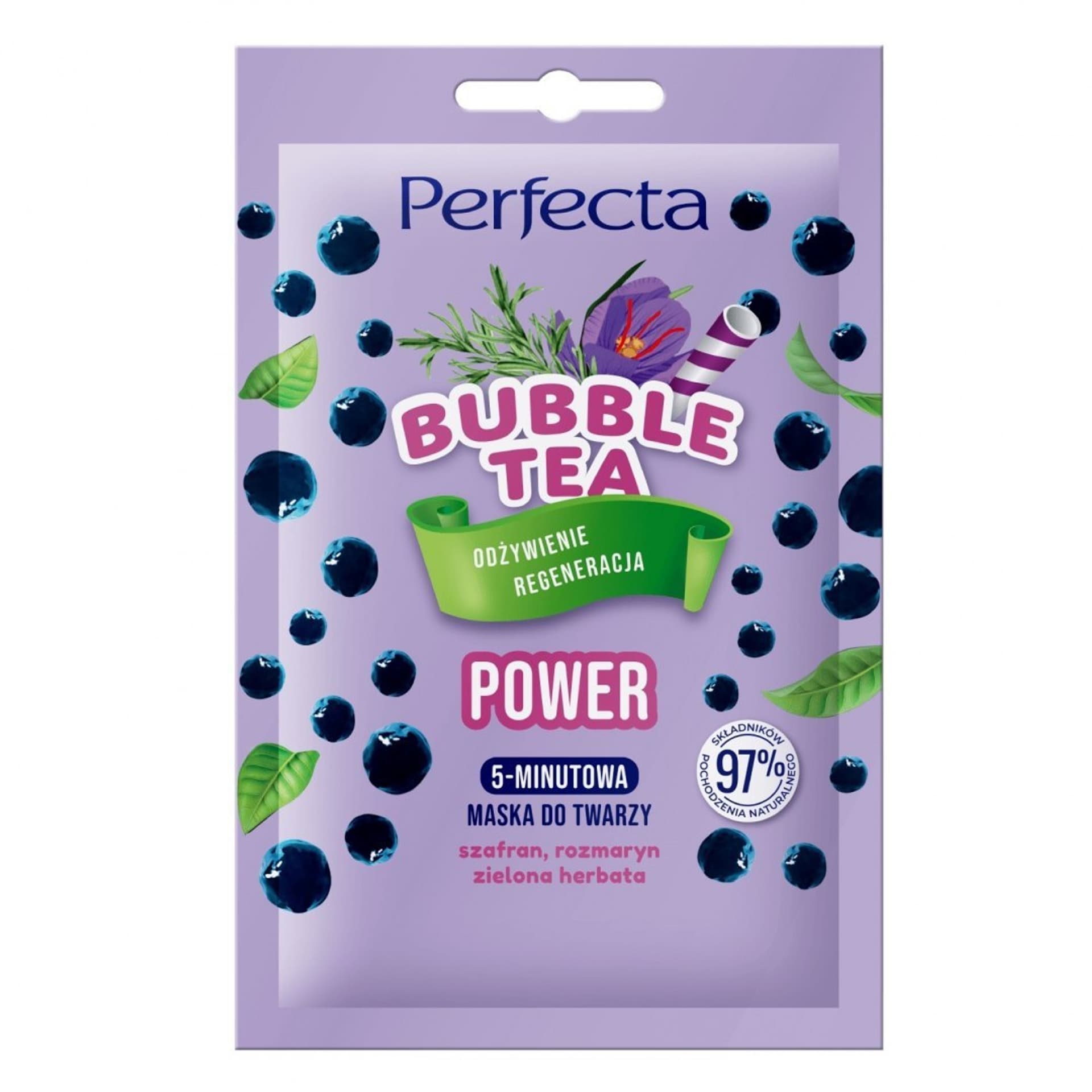 

Perfecta Bubble Tea 5-Minutowa Maska do twarzy Power - odżywienie i regeneracja 10ml