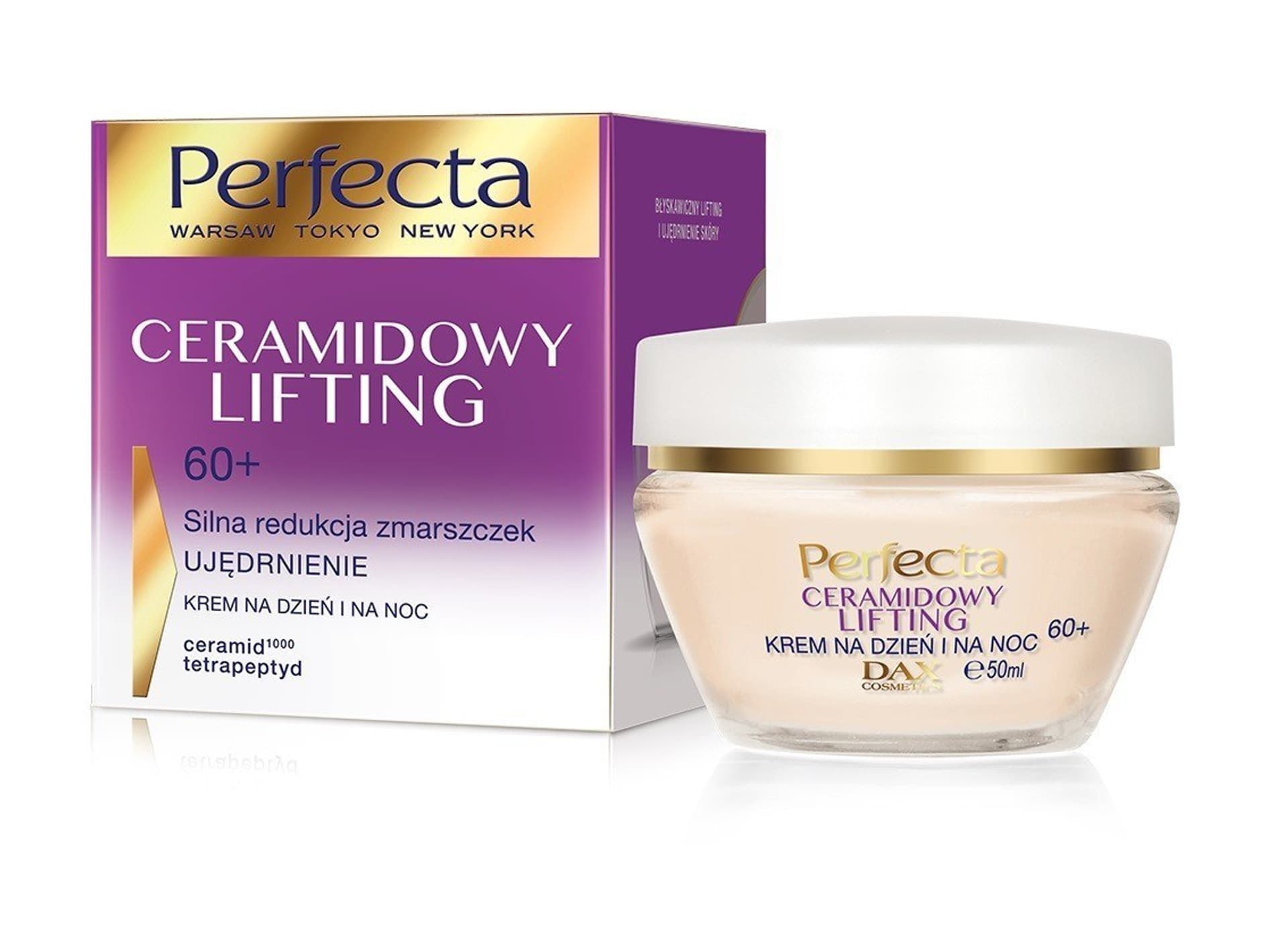 

Perfecta Ceramidowy Lifting 60+ Krem Silna redukcja zmarszczek i ujędrnienie na dzień i noc 50ml