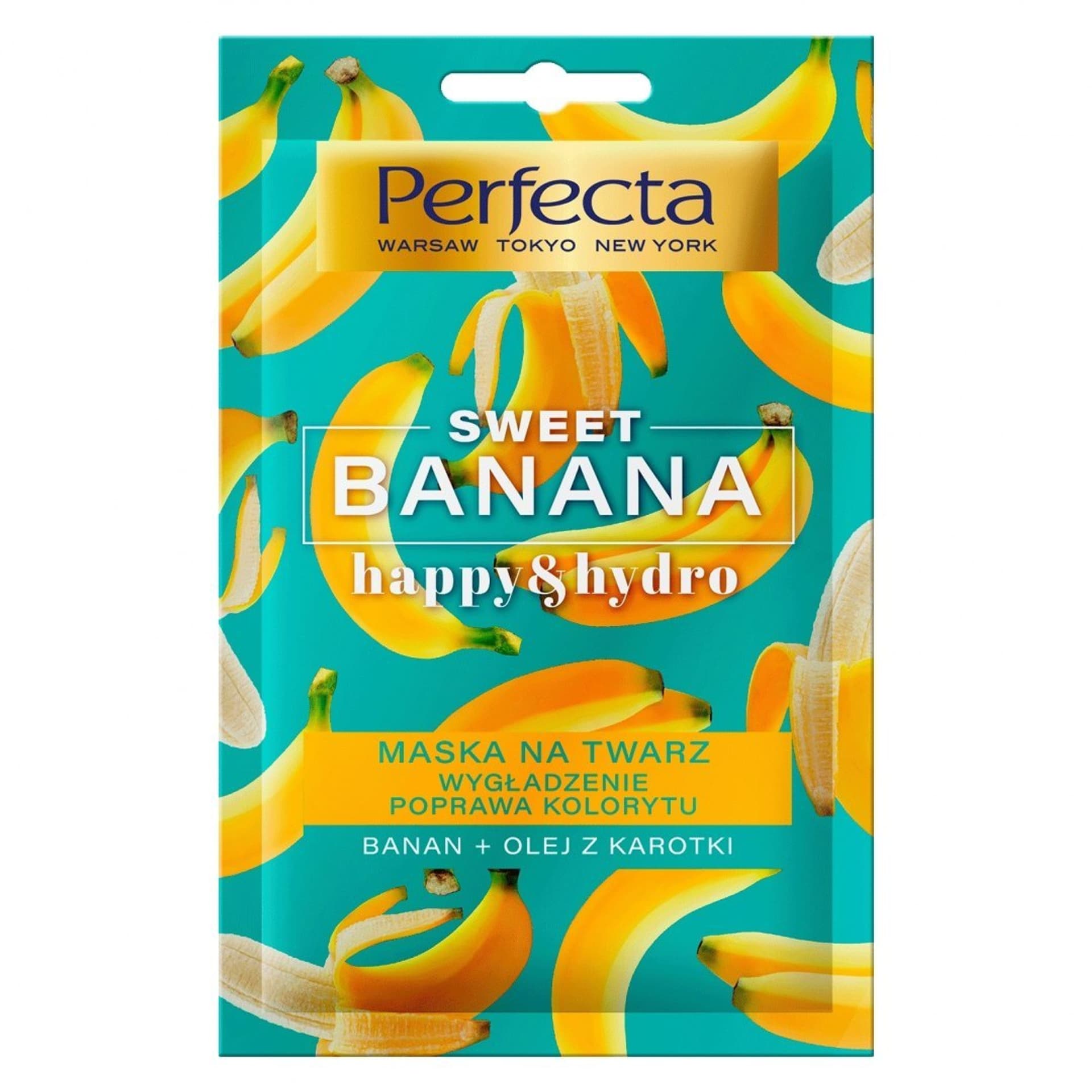 

Perfecta Sweet Banana Maska na twarz - wygładzenie & poprawa kolorytu 10ml