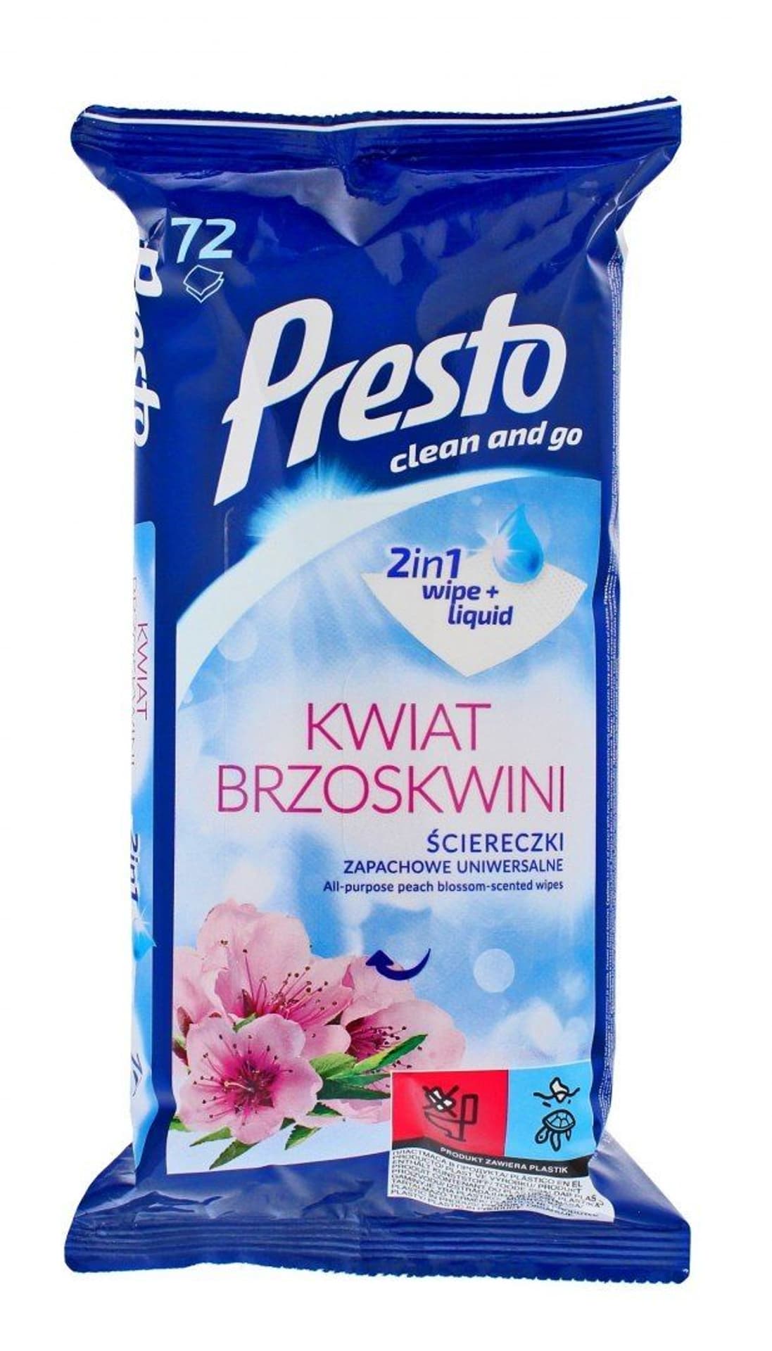 

Presto Ściereczki Czyszczące Kwiat Brzoskwini Uniwersalne 72szt