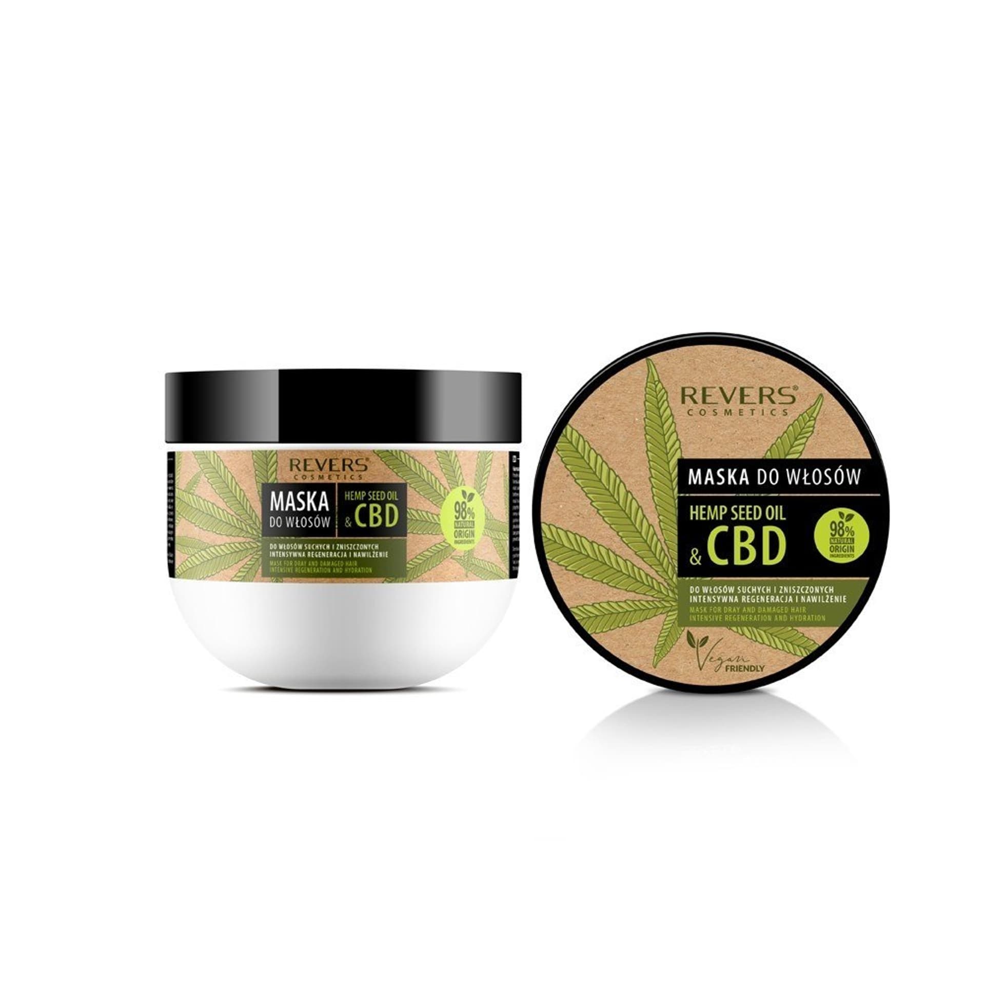 

REVERS Hemp Seed Oil&CBD Maska do włosów suchych i zniszczonych z olejem konopnym 250ml