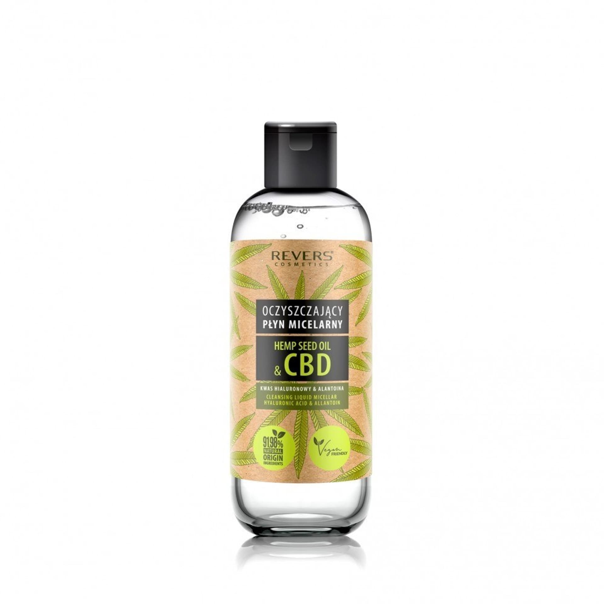 

REVERS Hemp Seed Oil&CBD Oczyszczający Płyn micelarny z olejem konopnym 500ml