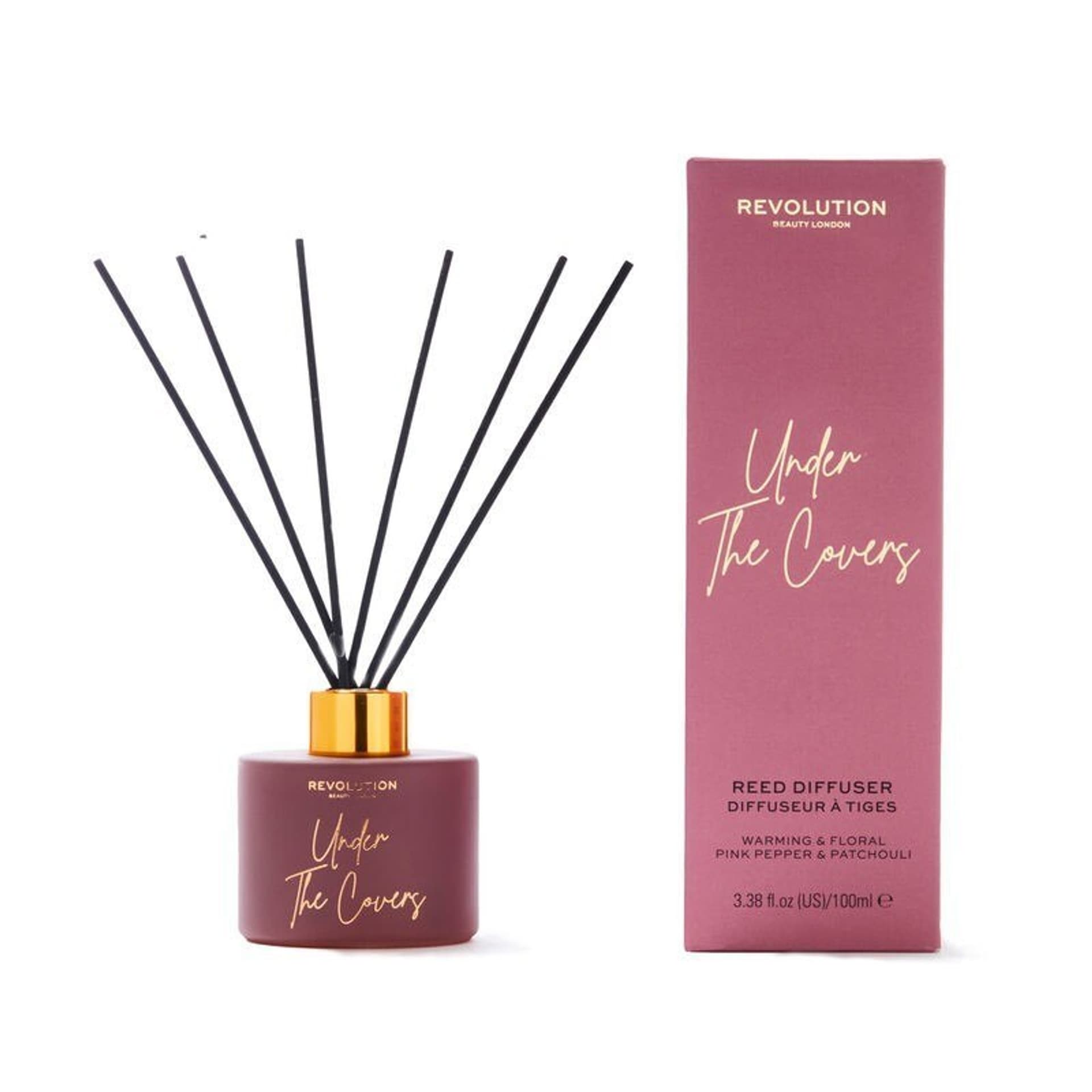 

Revolution Beauty Dyfuzor zapachowy do pomieszczeń Under The Covers - patyczki+olejek 100ml