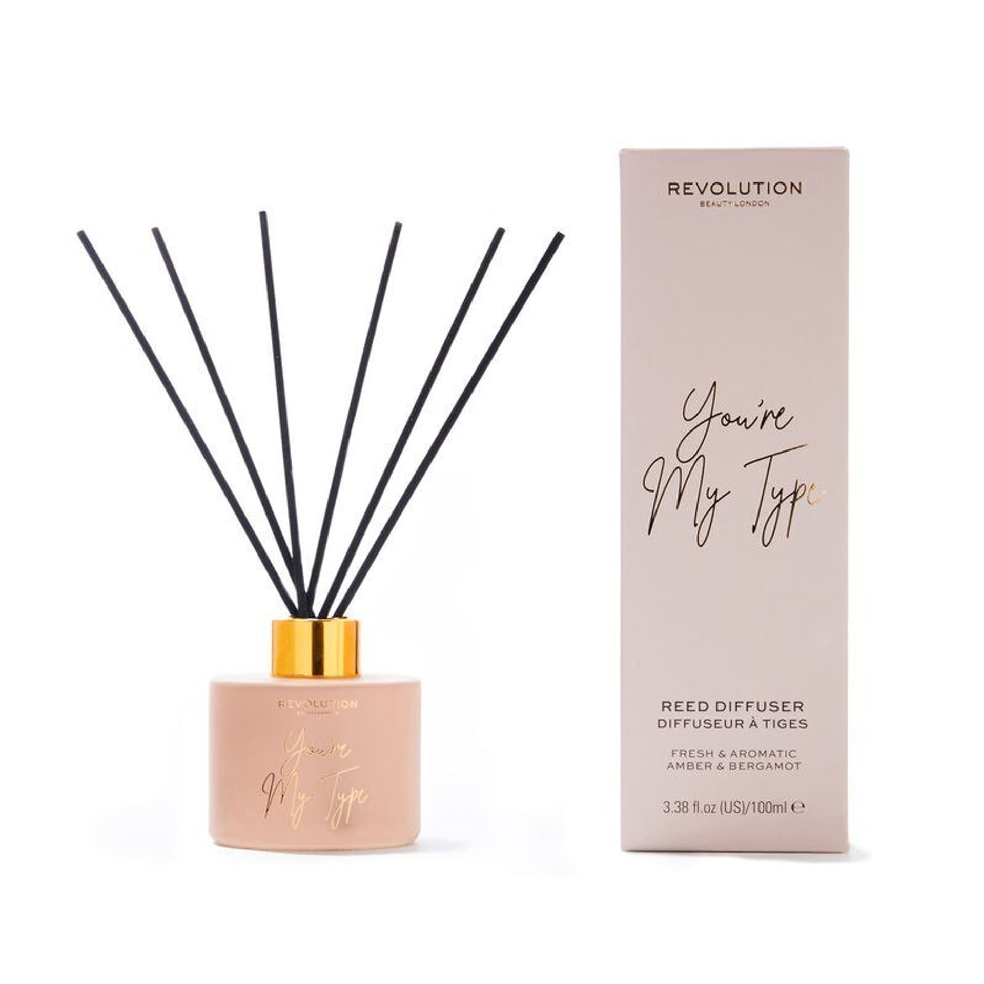 

Revolution Beauty Dyfuzor zapachowy do pomieszczeń You Are My Type - patyczki+olejek 100ml