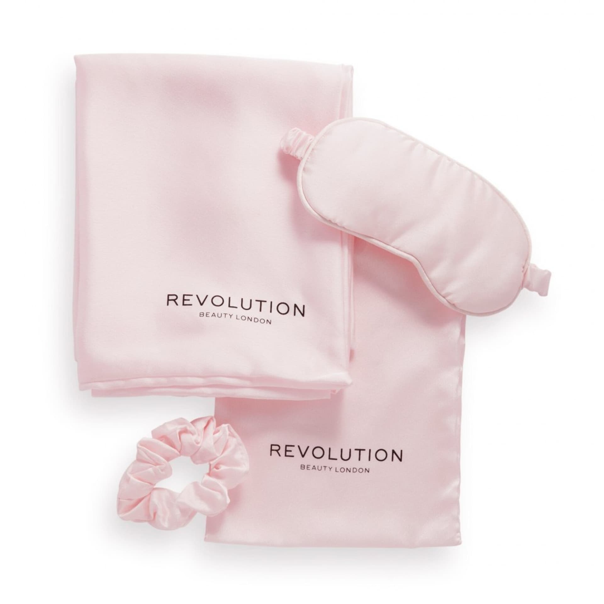 

Revolution Beauty The Beauty Sleep Satin Set Satynowy Zestaw do spania - Pink 1op.