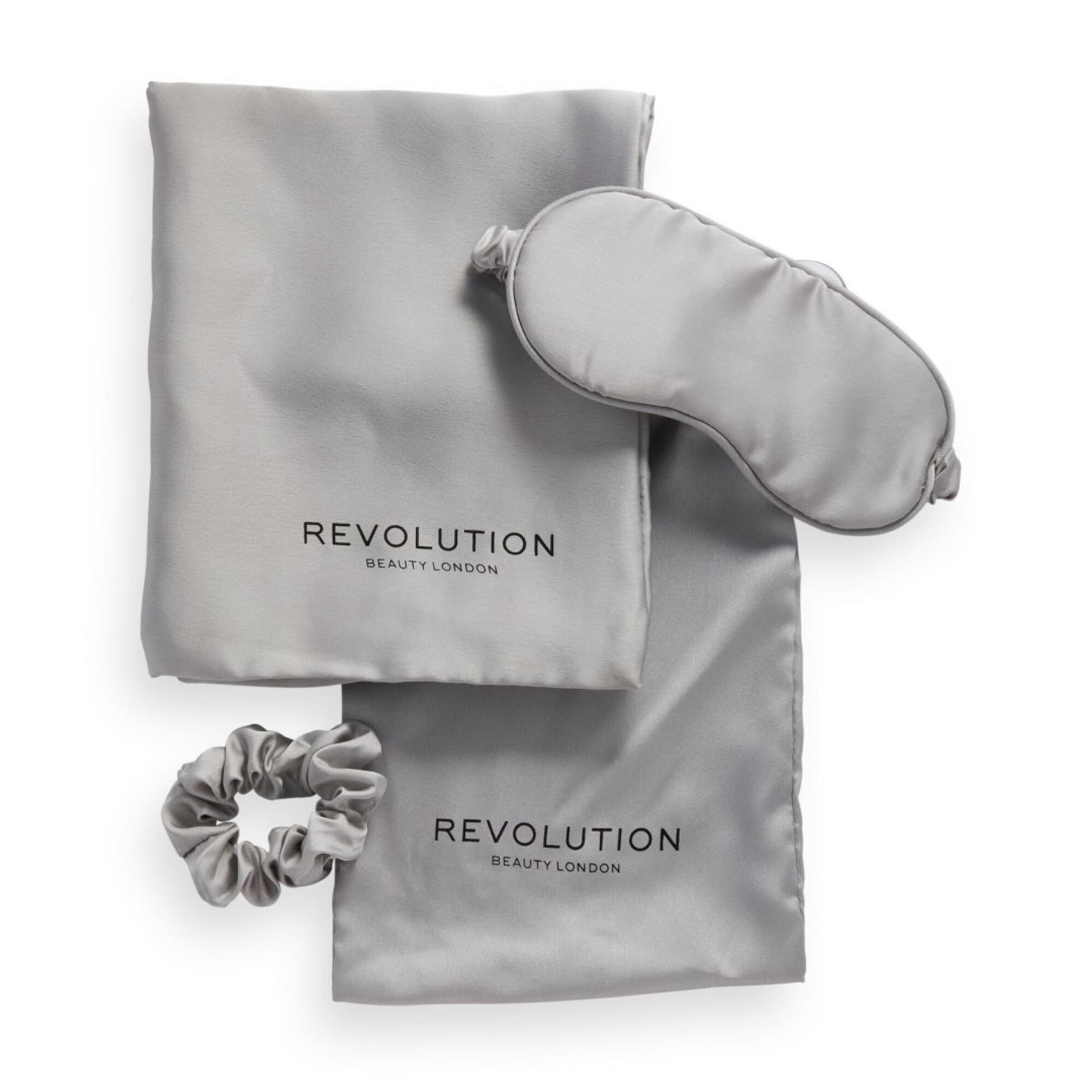 

Revolution Beauty The Beauty Sleep Satin Set Satynowy Zestaw do spania - Silver 1op.