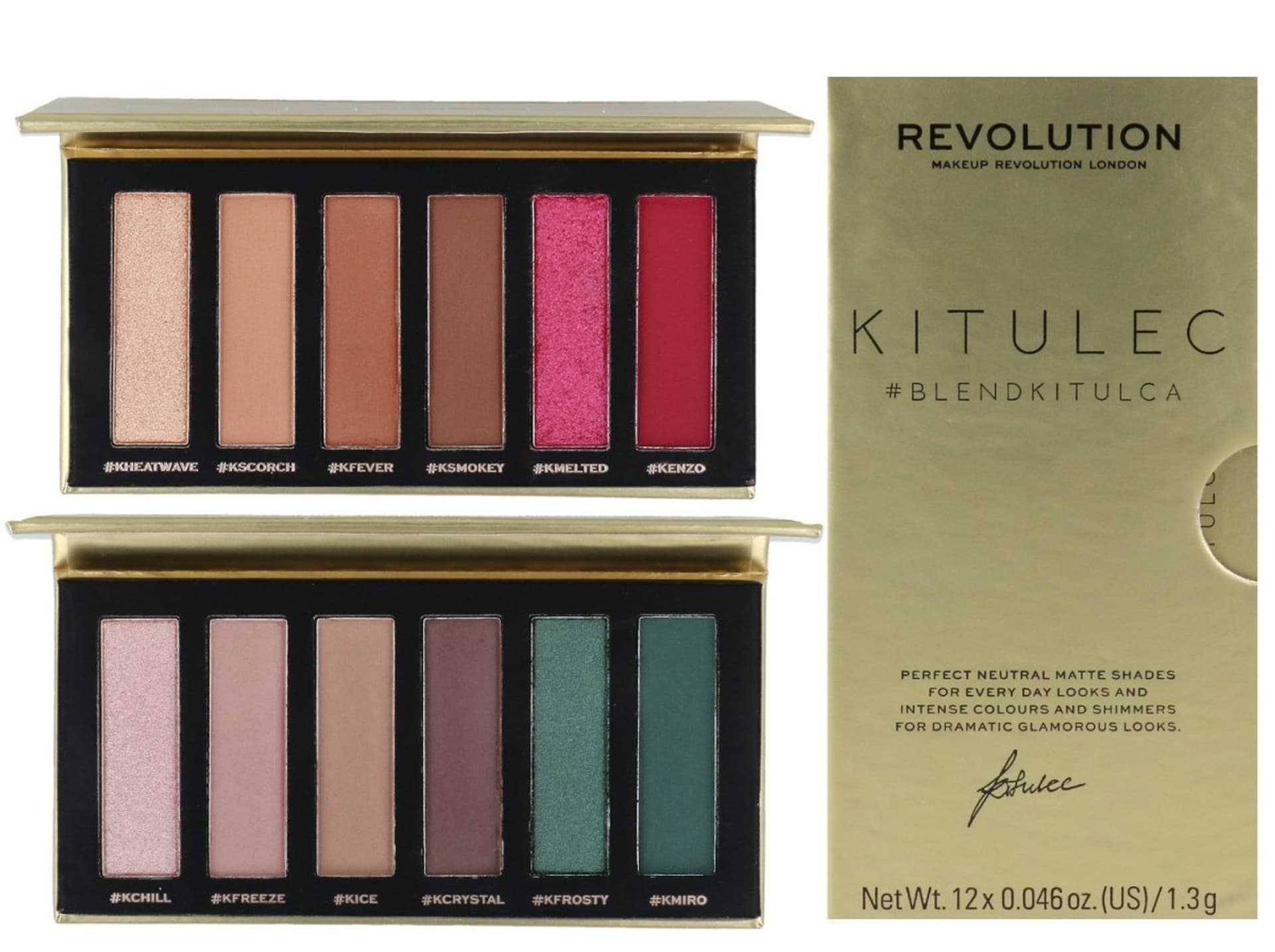 

Makeup Revolution x Kitulec Palety cieni do powiek