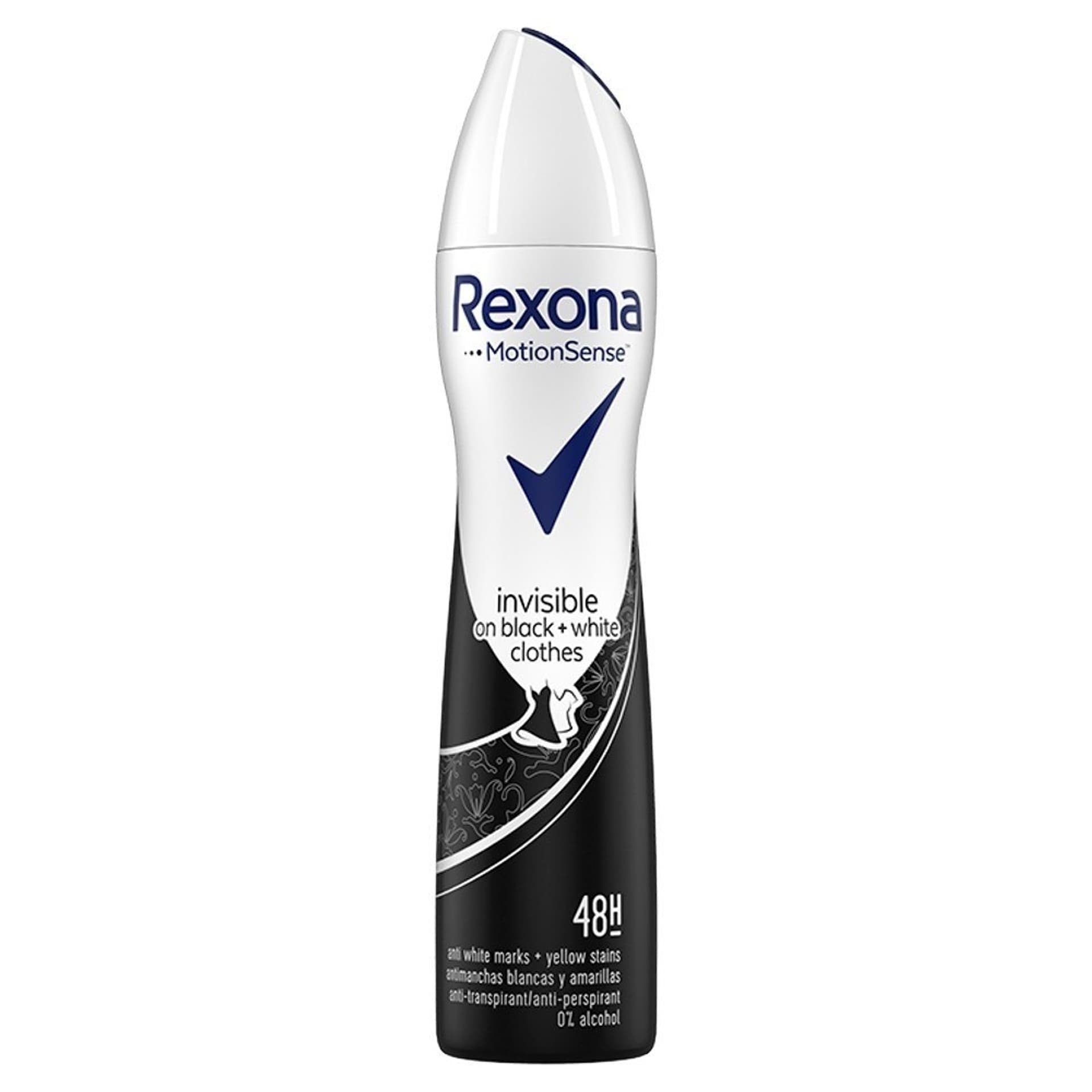 

Rexona Motion Sense Dezodorant w sprayu Invisible Black+ White Clothes 48H 250ml