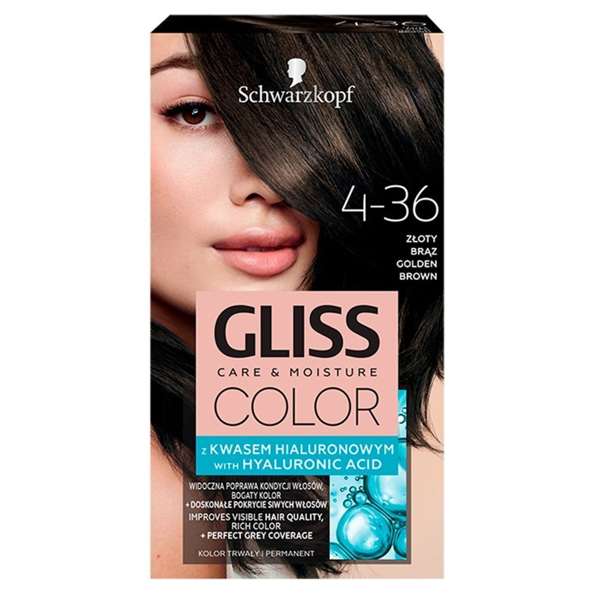 

Schwarzkopf Gliss Color Krem koloryzujący nr 4-36 Złoty Brąz 1op.