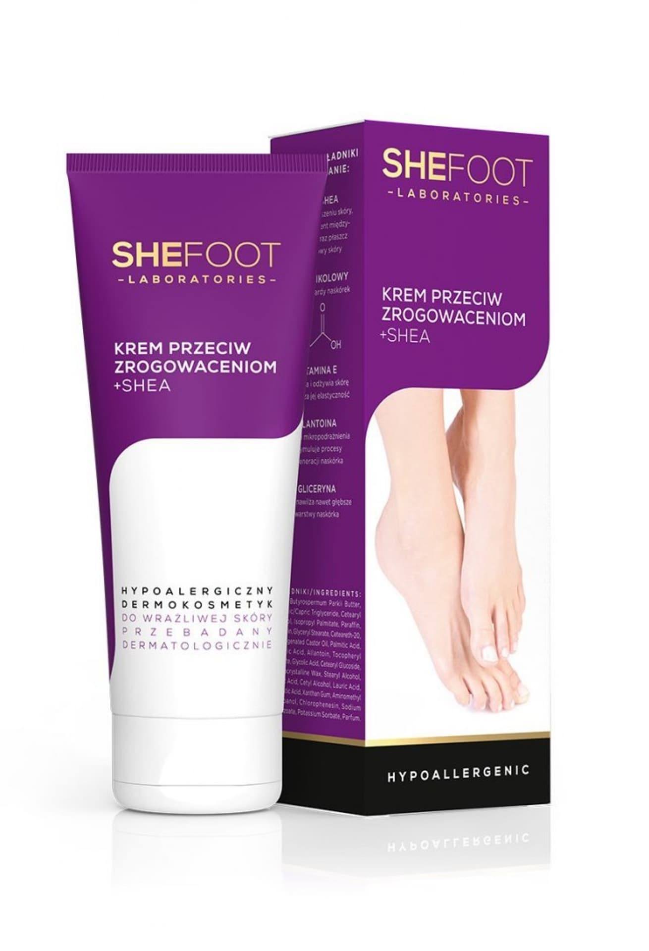 

SheFoot Krem przeciw zrogowaceniom +Shea - hypoallergenic 75ml