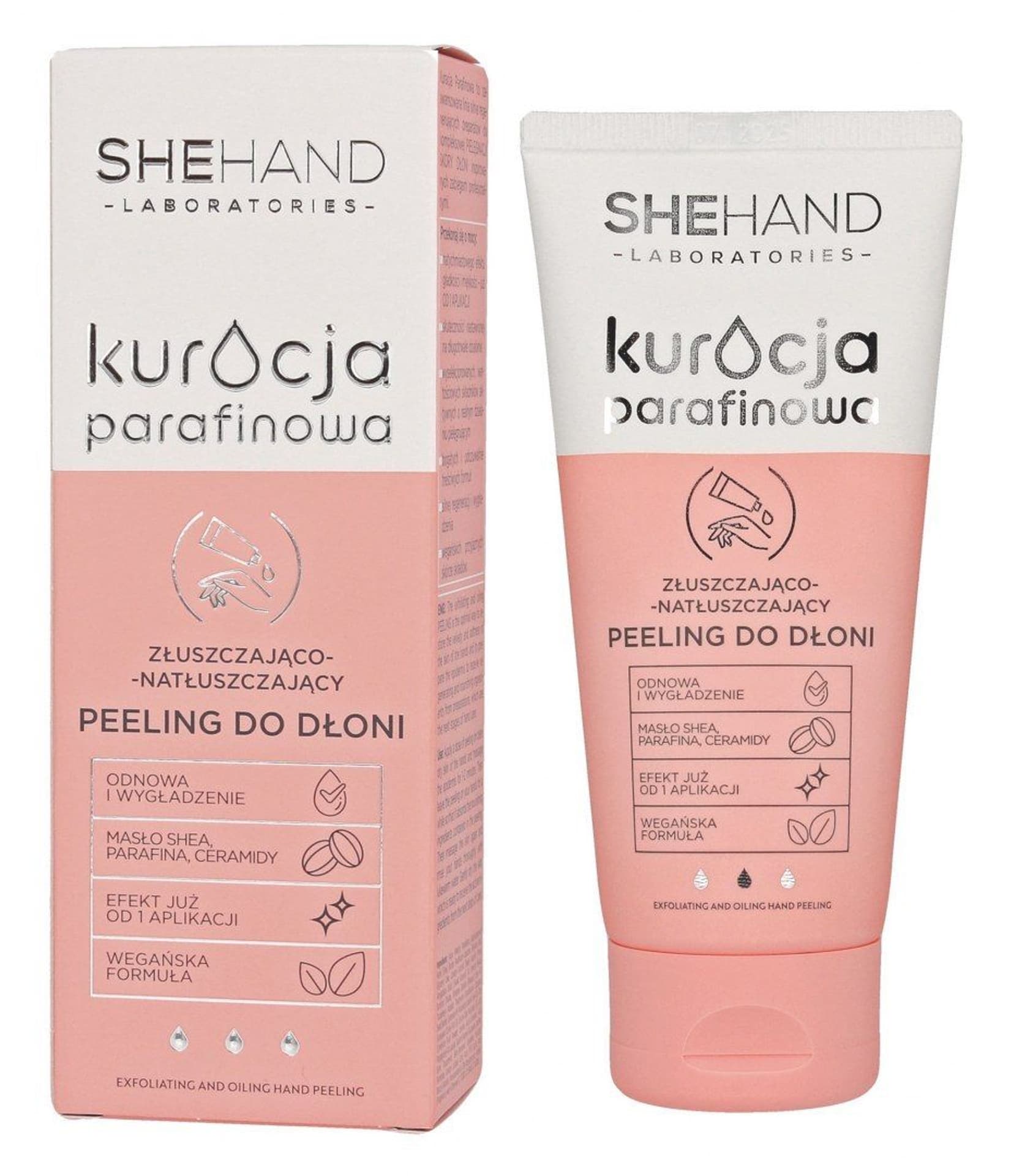 

SheHand Kuracja Parafinowa Złuszczająco - Natłuszczający Peeling do dłoni 75g