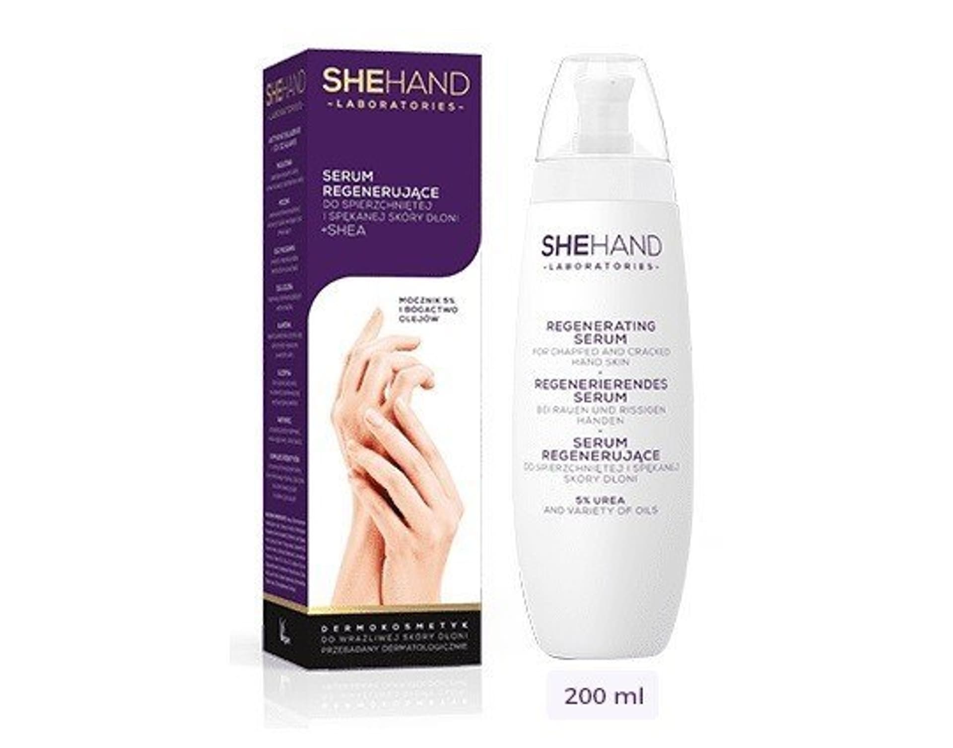 

SheHand Serum regenerujące do spierzchniętej i spękanej skóry dłoni 200ml