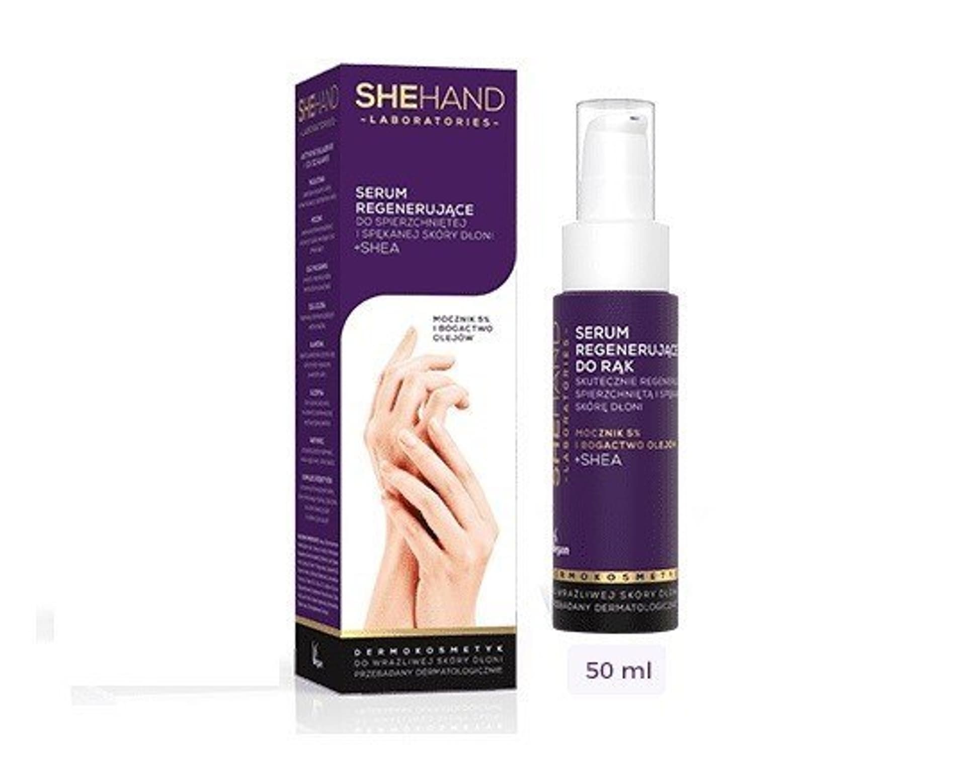 

SheHand Serum regenerujące do spierzchniętej i spękanej skóry dłoni 50 ml