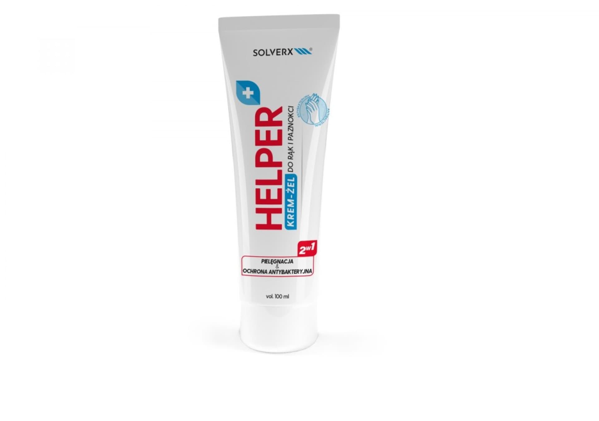 

SOLVERX Helper Żel-Krem ANTYBAKTERYJNY Kompleks z mikrosrebrem 100ml
