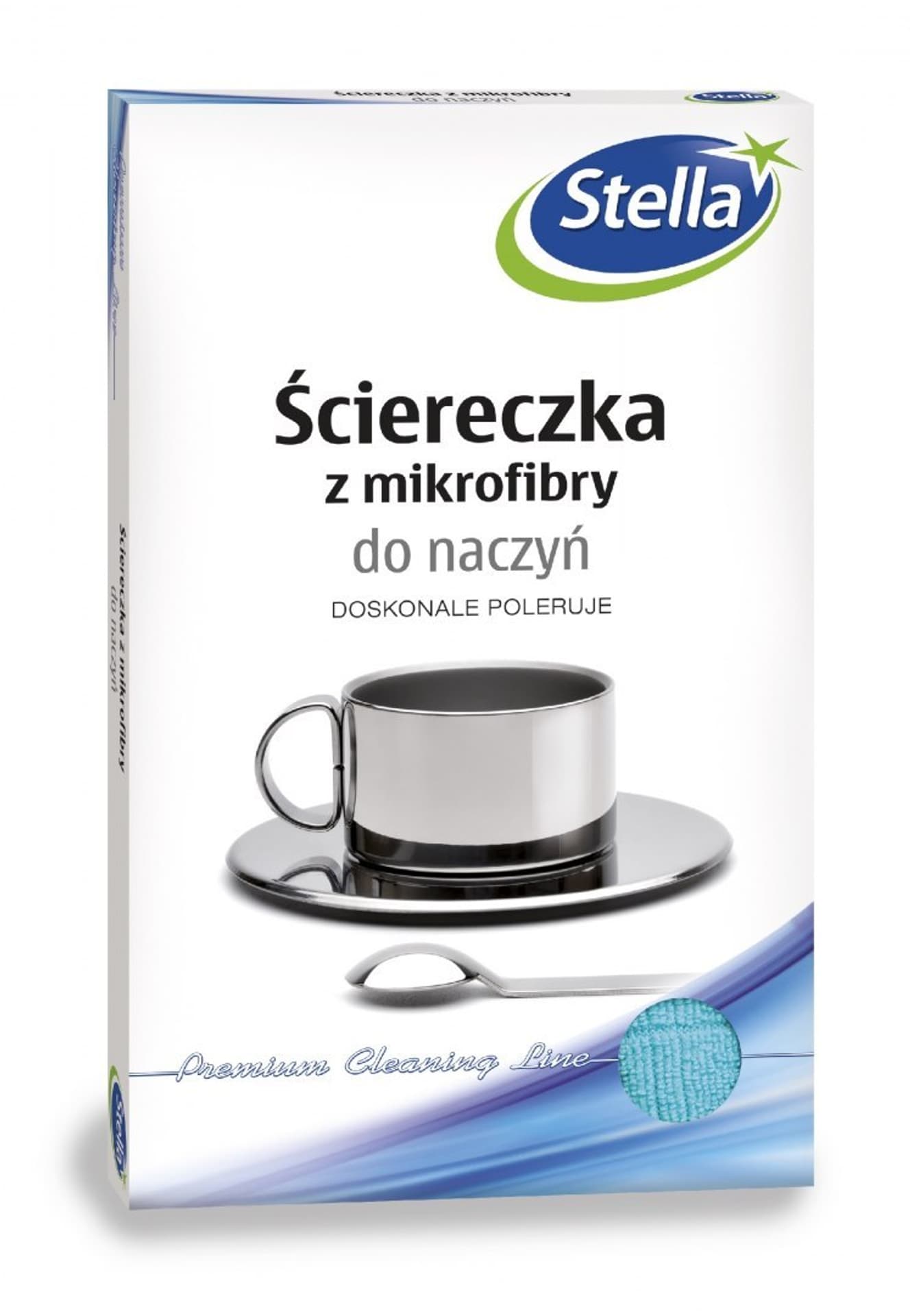 

STELLA Ściereczka z mikrofibry do naczyń - doskonale poleruje 1szt