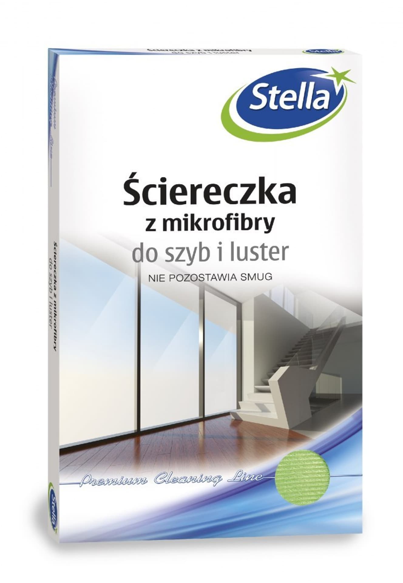 

STELLA Ściereczka z mikrofibry do szyb i luster - nie pozostawia smug 1szt