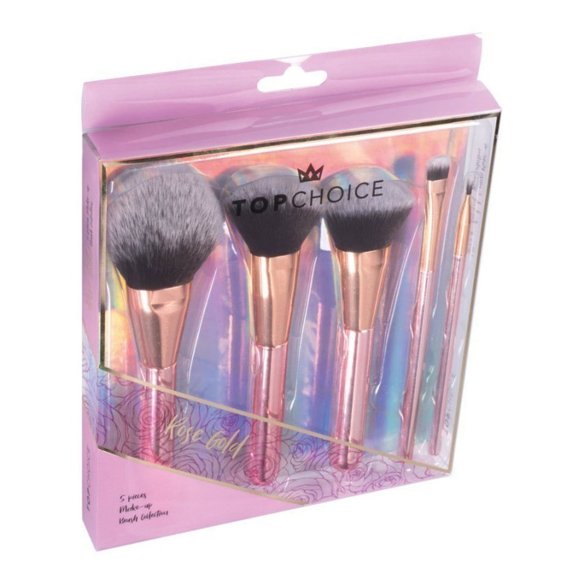 

Top Choice Zestaw pędzli do makijażu ROSE GOLD (37351) 1szt, 37351) 1sz