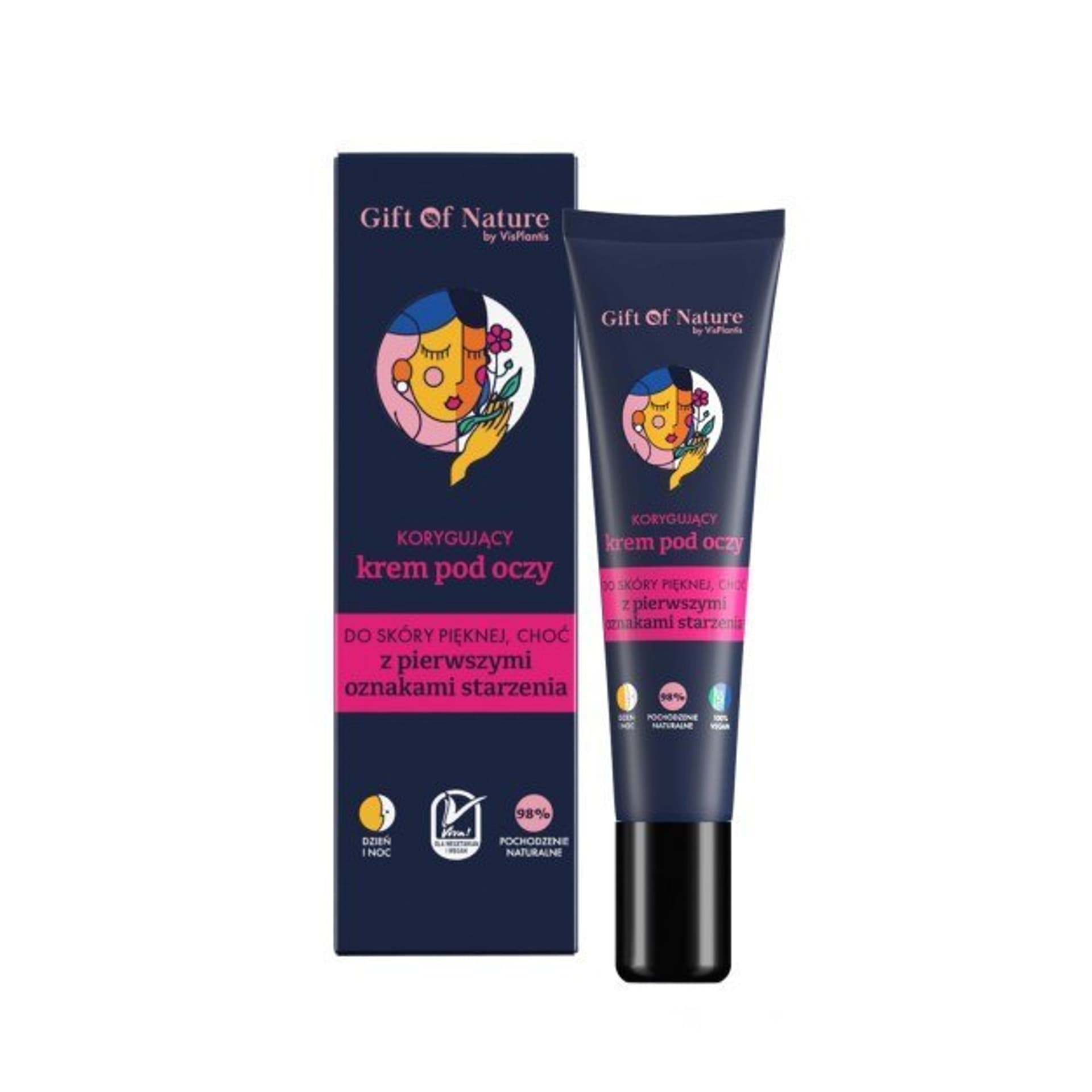 

Vis Plantis Gift Of Nature Krem pod oczy korygujący 15ml