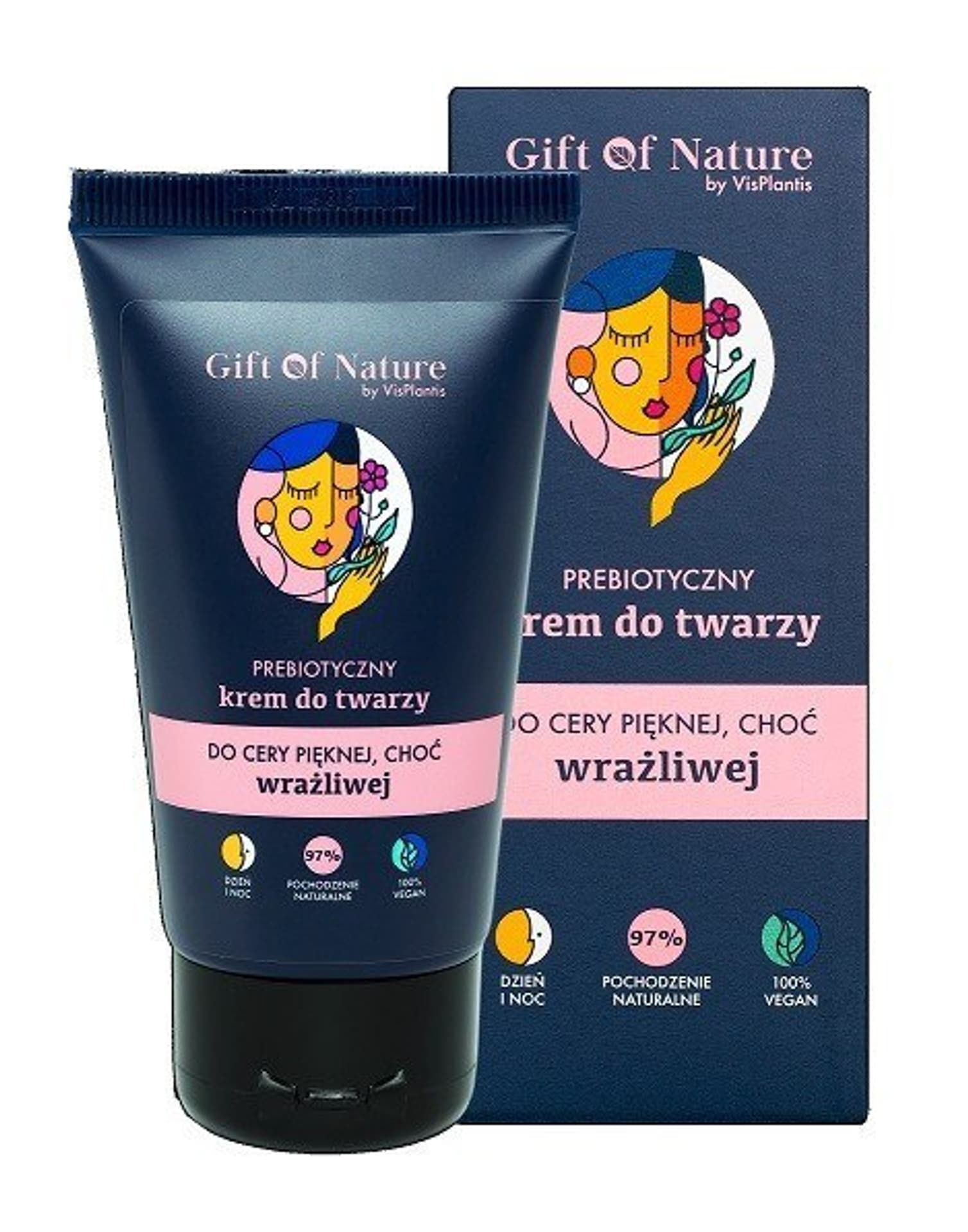 

Vis Plantis Gift Of Nature Prebiotyczny Krem do twarzy do cery wrażliwej 50ml