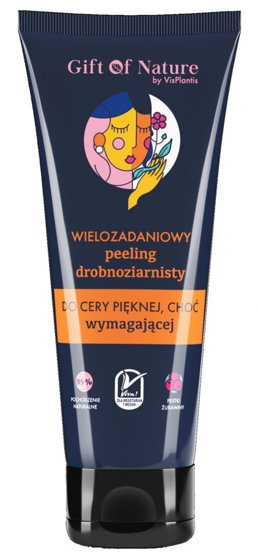 

Vis Plantis Gift Of Nature Wielozadaniowy Peeling drobnoziarnisty do twarzy 75ml