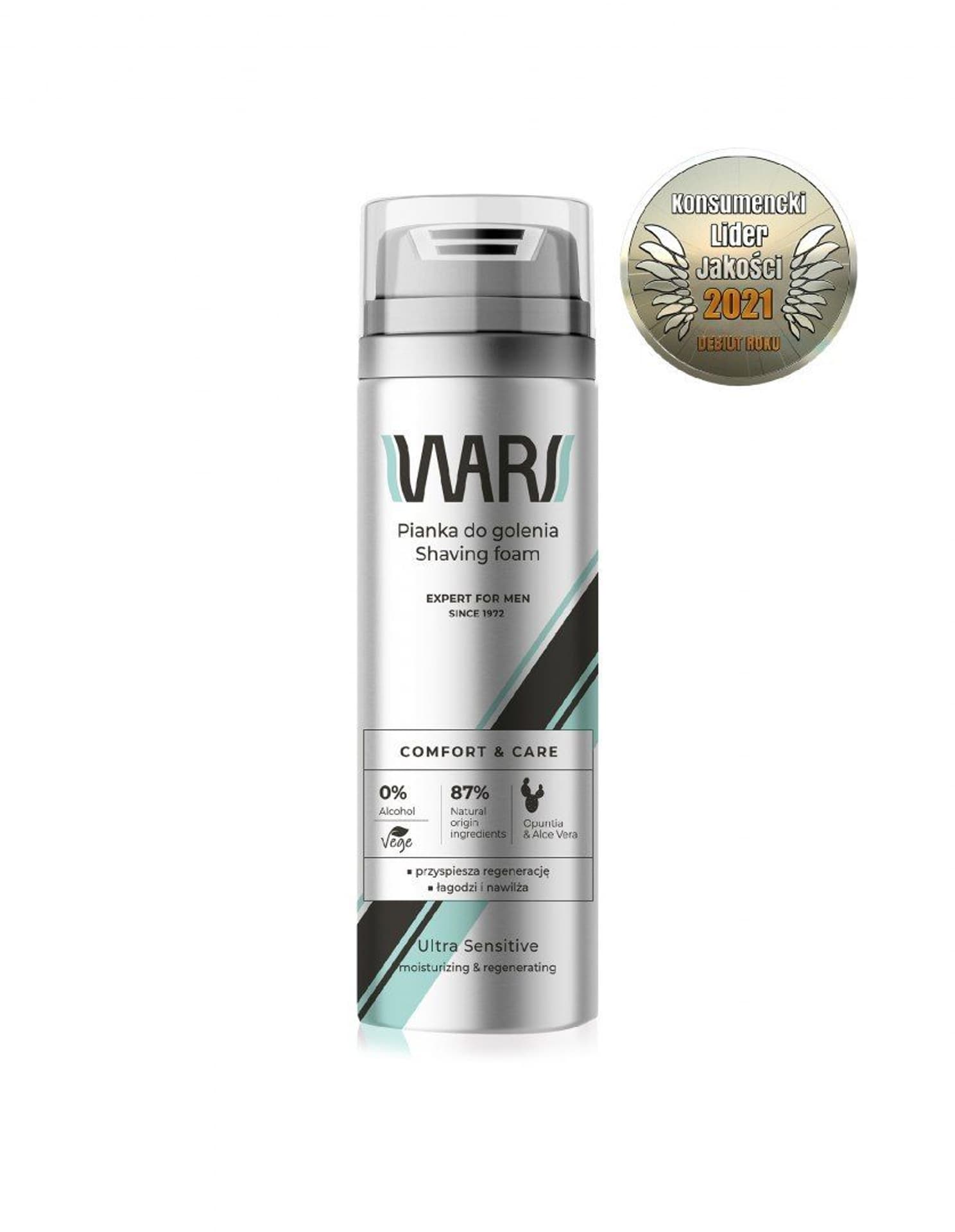 

Wars Expert for Men Pianka do golenia Comfort & Care - Aloe Vera&Opuntia 200ml