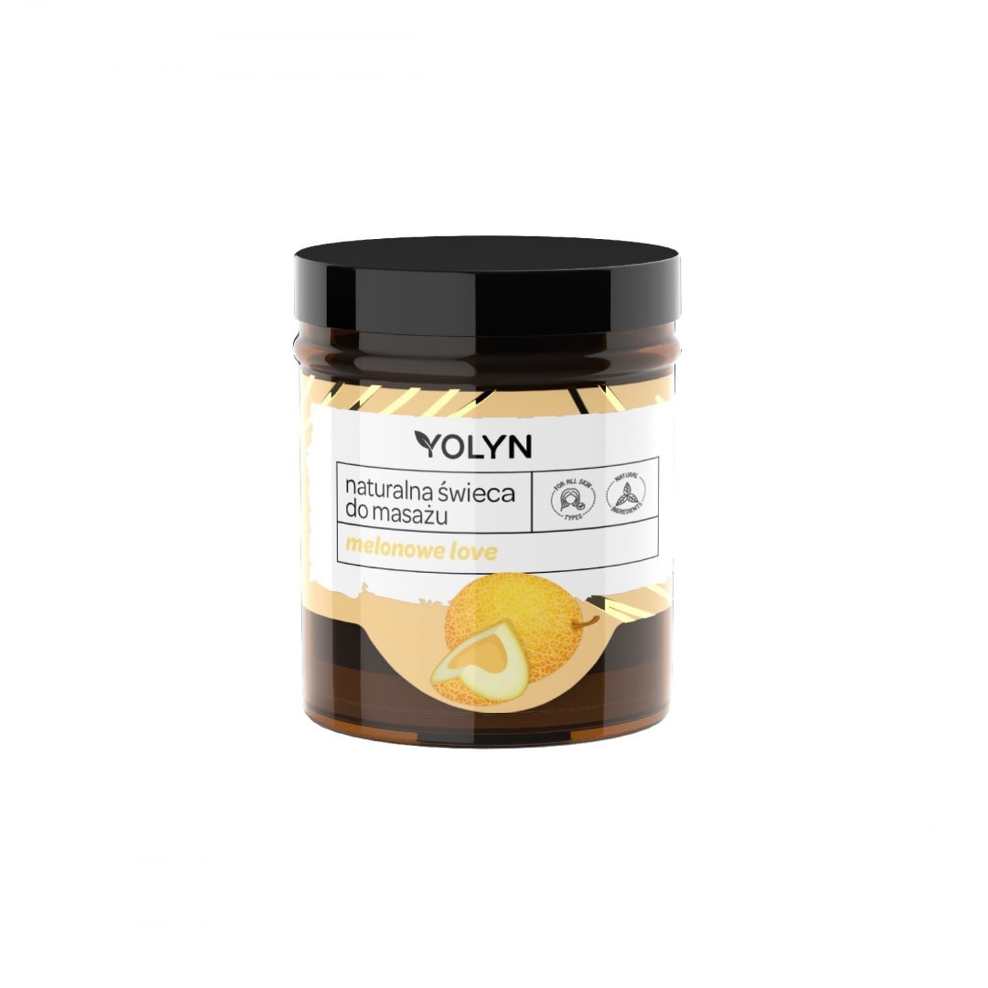 

YOLYN Naturalna Świeca do masażu - Melonowe Love 120ml