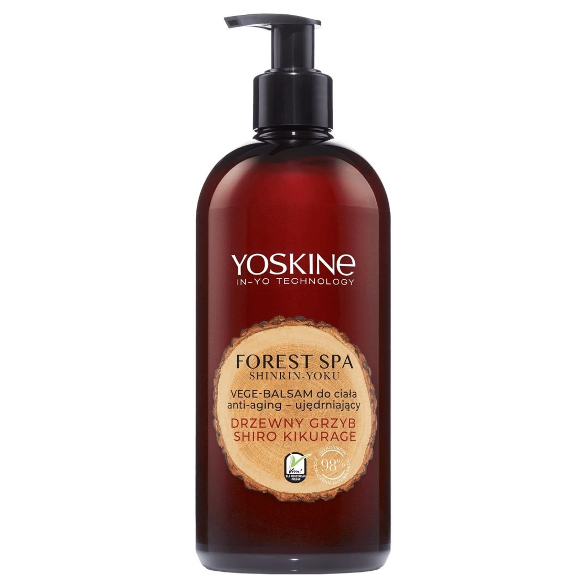 

Yoskine Forest Spa Vege-Balsam do ciała ant-aging ujędrniający Drzewny Grzyb Shiro Kikurage 400ml