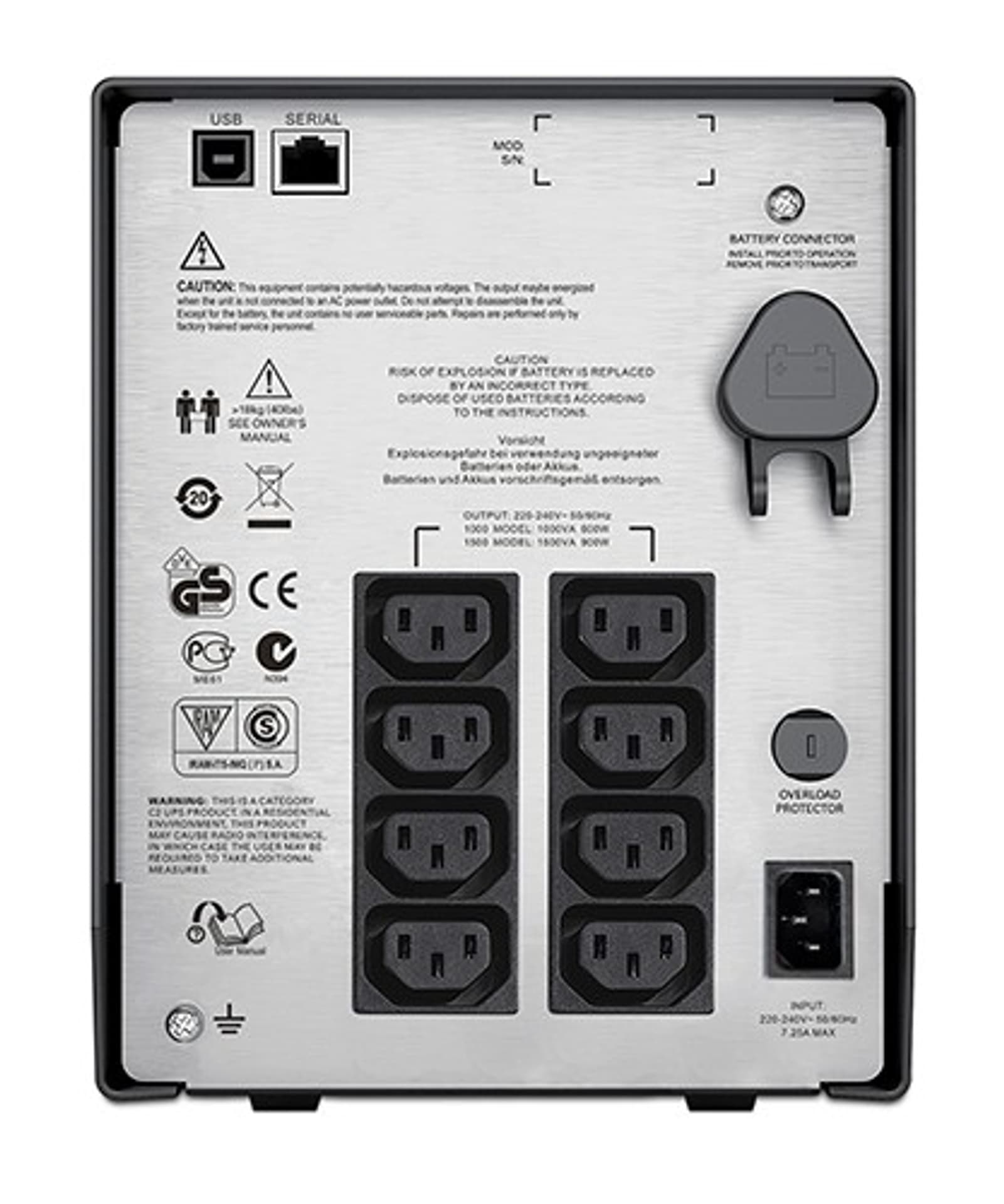 

Zasilacz awaryjny APC Smart-UPS C 1500VA LCD 230V SMC1500I 1500VA