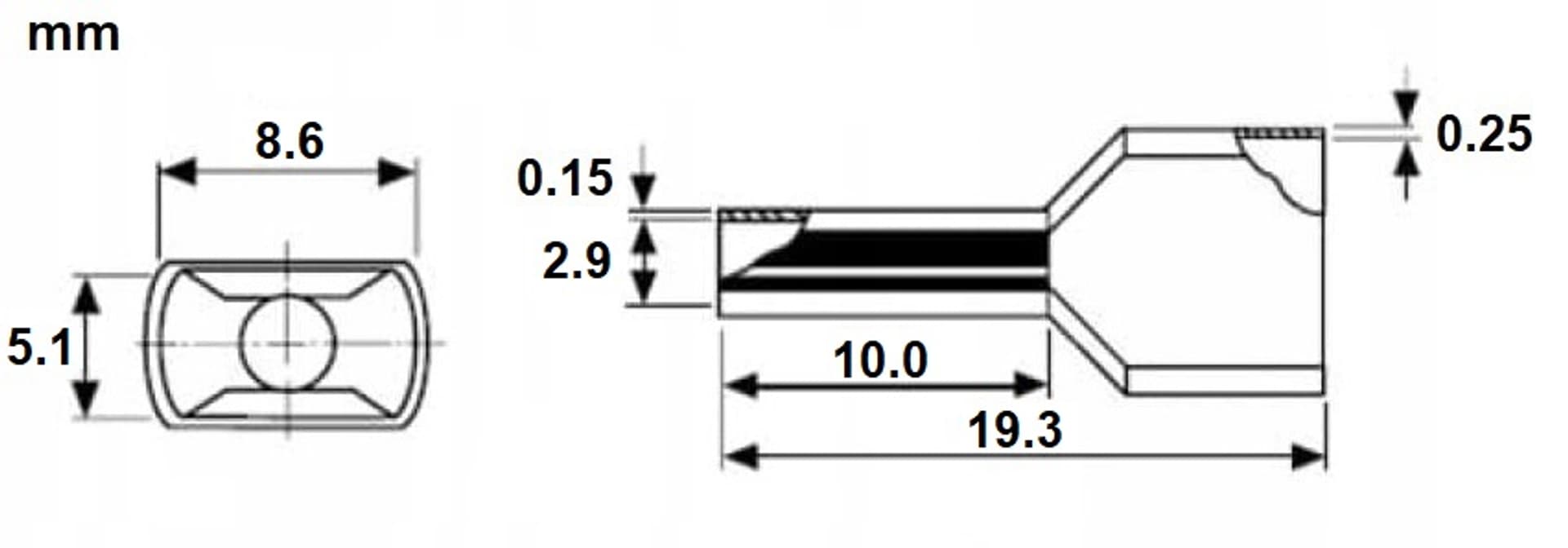 

TULEJKA KABLOWA PODWÓJNA TUL-2X2.5/10/DIN-BL*P100
