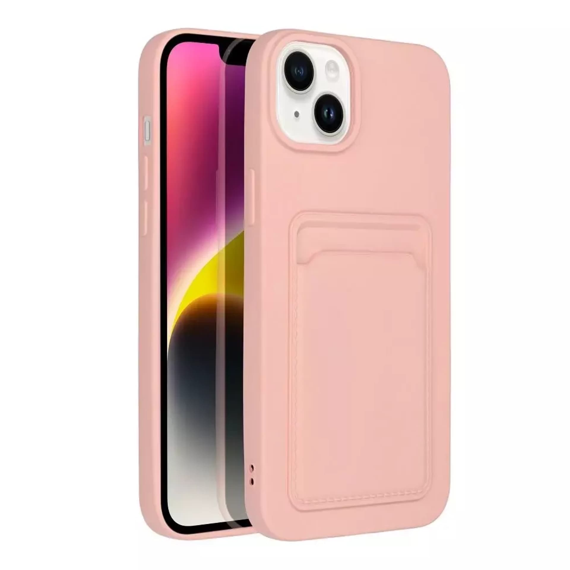 

Futerał CARD CASE do IPHONE 14 PLUS różowy