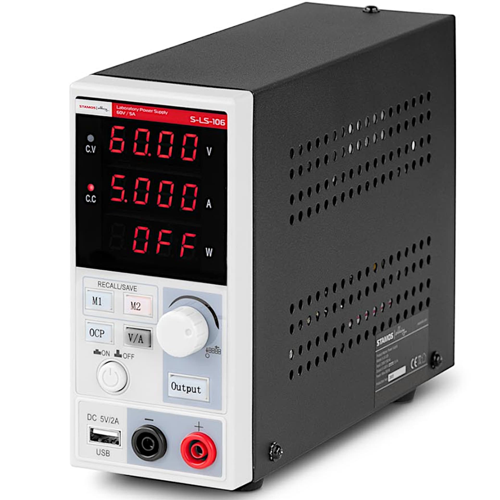 

Zasilacz laboratoryjny serwisowy 0-60 V 0-5 A 300 W LED USB