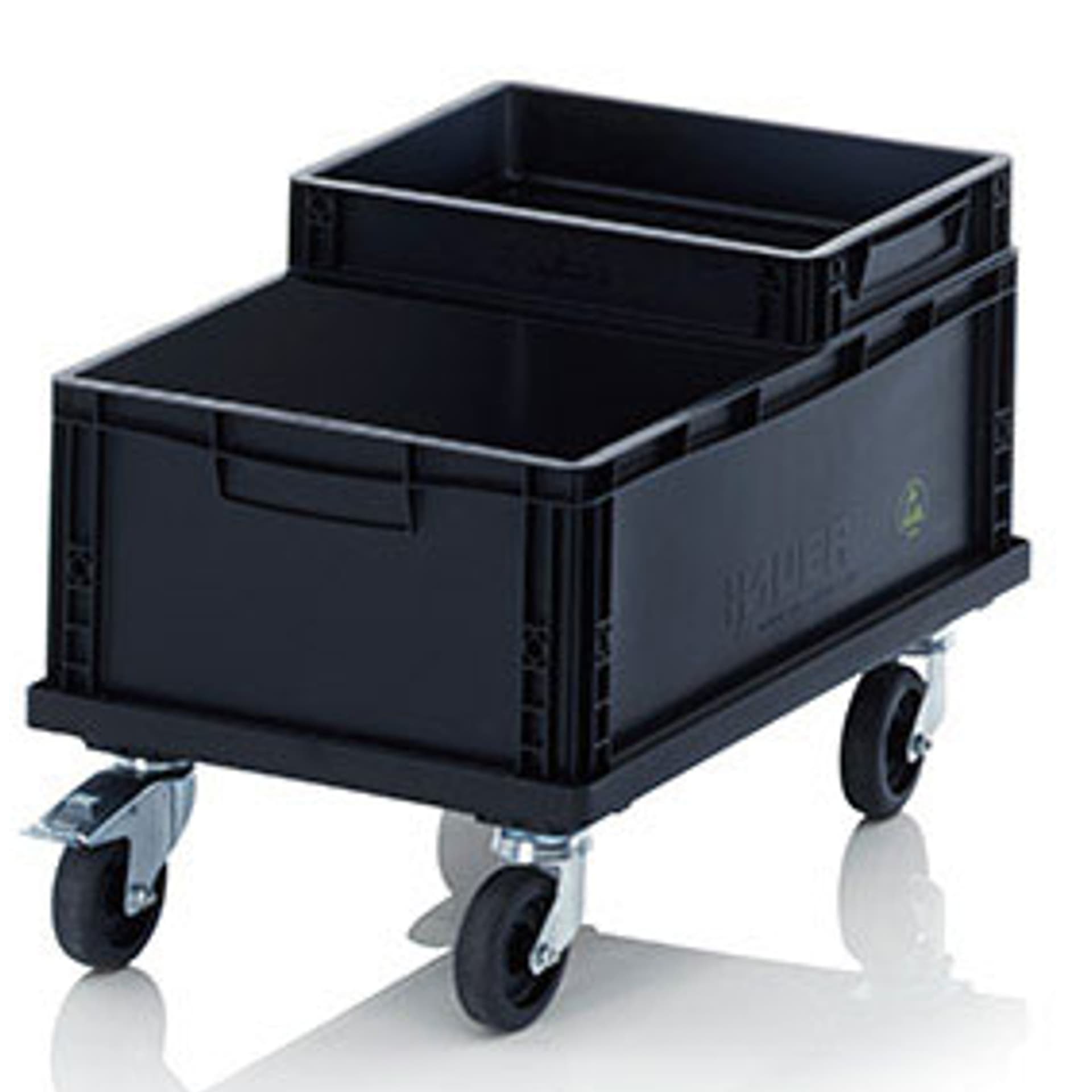 

Wózek transportowy ESD do skrzynek pojemników EUR 60x40cm