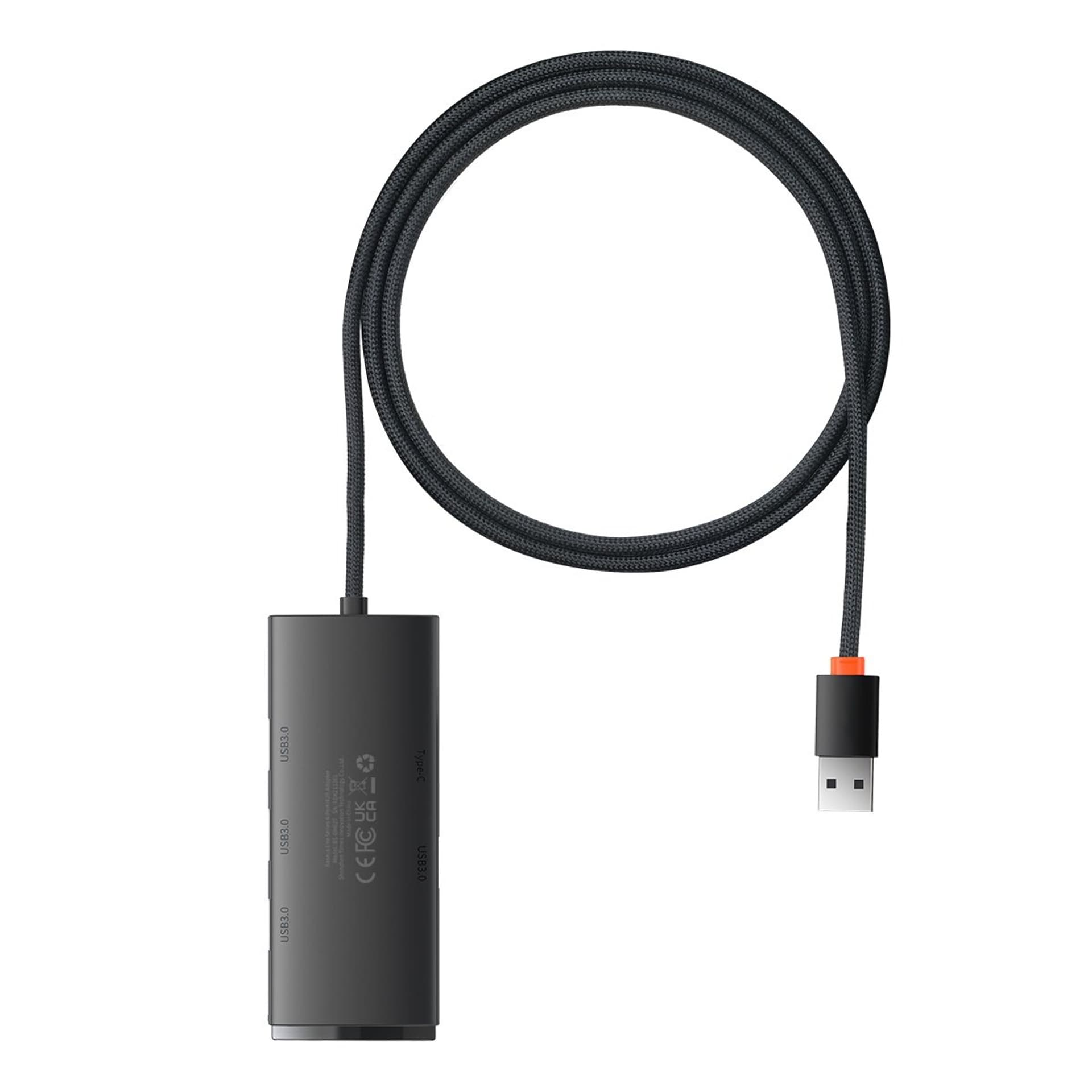 

HUB adapter USB-A do 4xUSB-A 3.0 5Gb/s Lite Series czarny